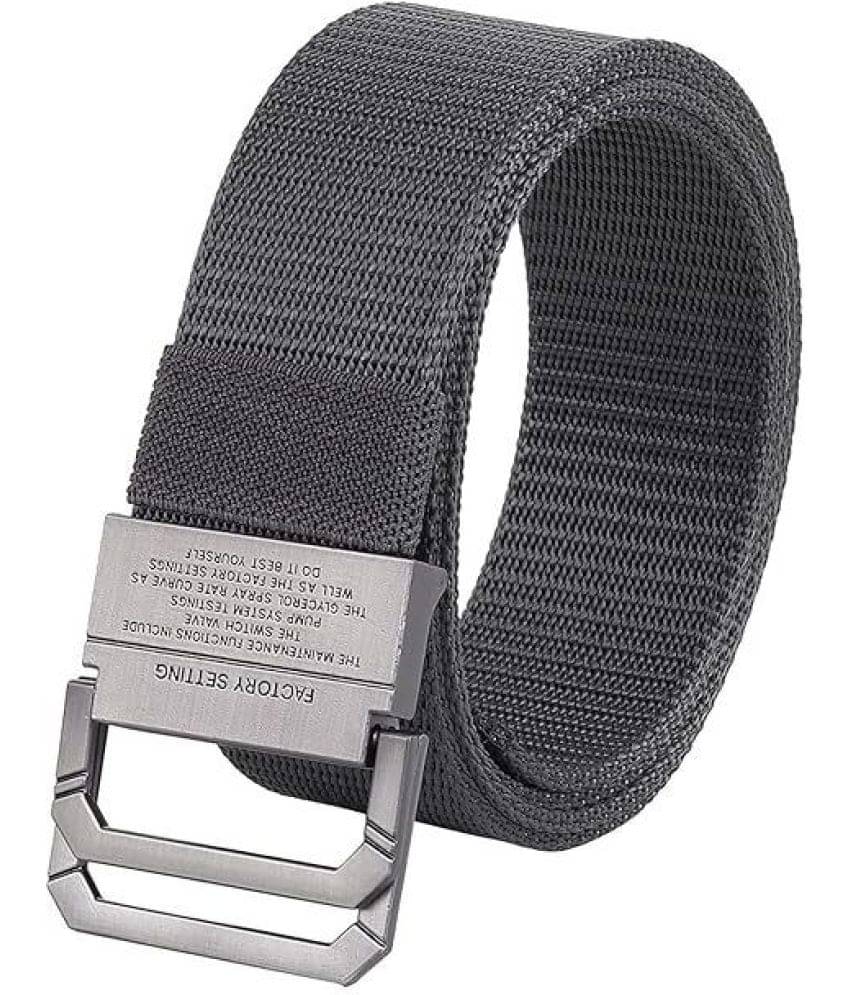 Sonrisa - Gray Nylon Men's Casual Belt ( Pack of 1 ) Sonrisa - Gray Nylon Men's Casual Belt ( Pack of 1 )