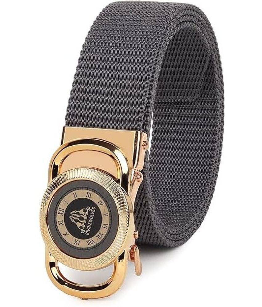 Sonrisa - Gray Nylon Men's Casual Belt ( Pack of 1 )     			Sonrisa - Gray Nylon Men's Casual Belt ( Pack of 1 )