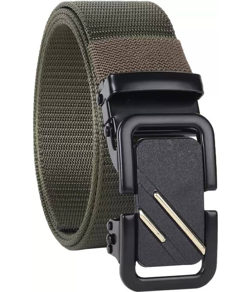 Sonrisa - Green Canvas Men's Casual Belt ( Pack of 1 )