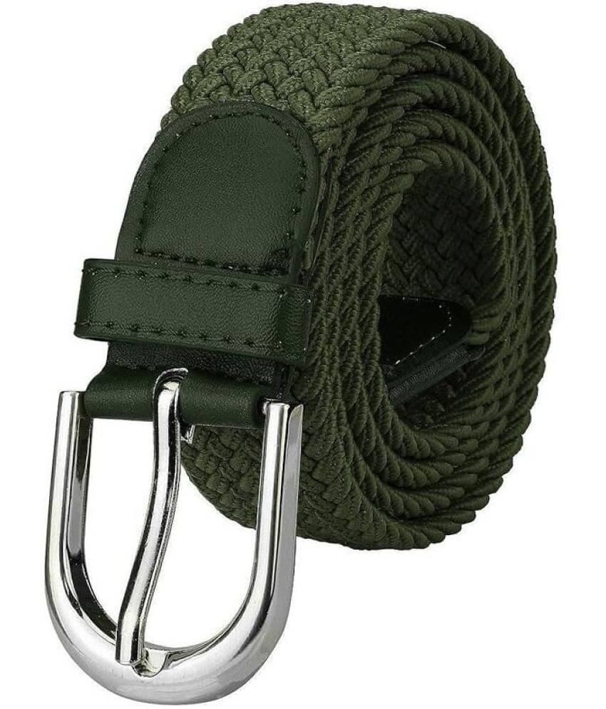 Sonrisa - Green Canvas Men's Casual Belt ( Pack of 1 )     			Sonrisa - Green Canvas Men's Casual Belt ( Pack of 1 )