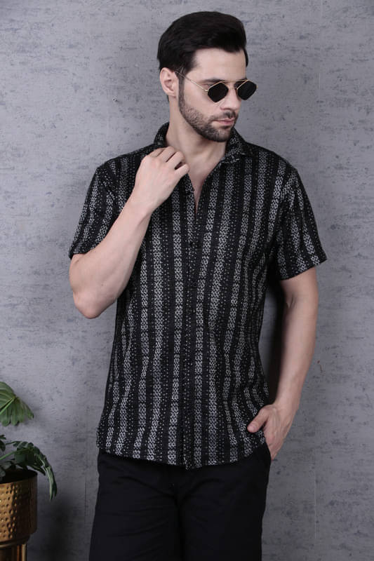 Tater Garments Cotton Blend Regular Fit Checks Half Sleeves Men's Casual Shirt - Multicolor ( Pack of 1 ) Tater Garments Cotton Blend Regular Fit Checks Half Sleeves Men's Casual Shirt - Multicolor ( Pack of 1 )