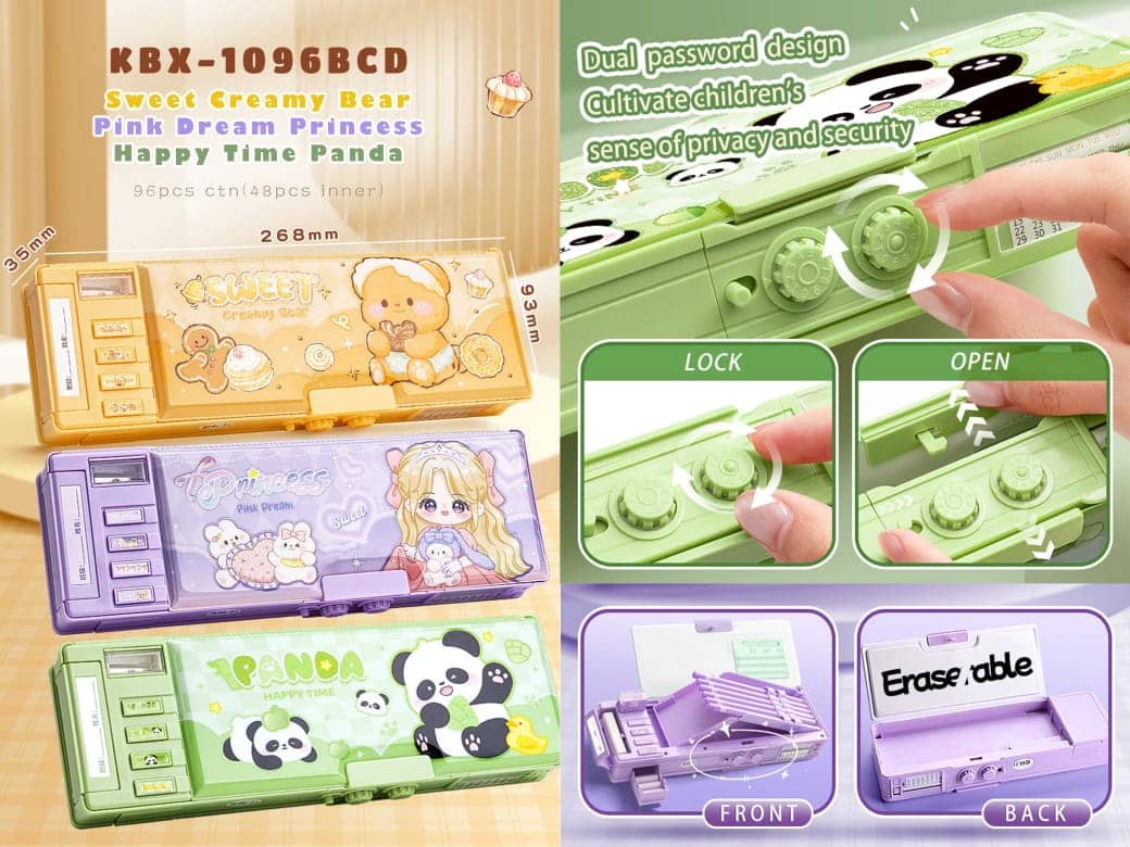 Buy Villy Multifunctional Panda Password Lock Double Sided Compass