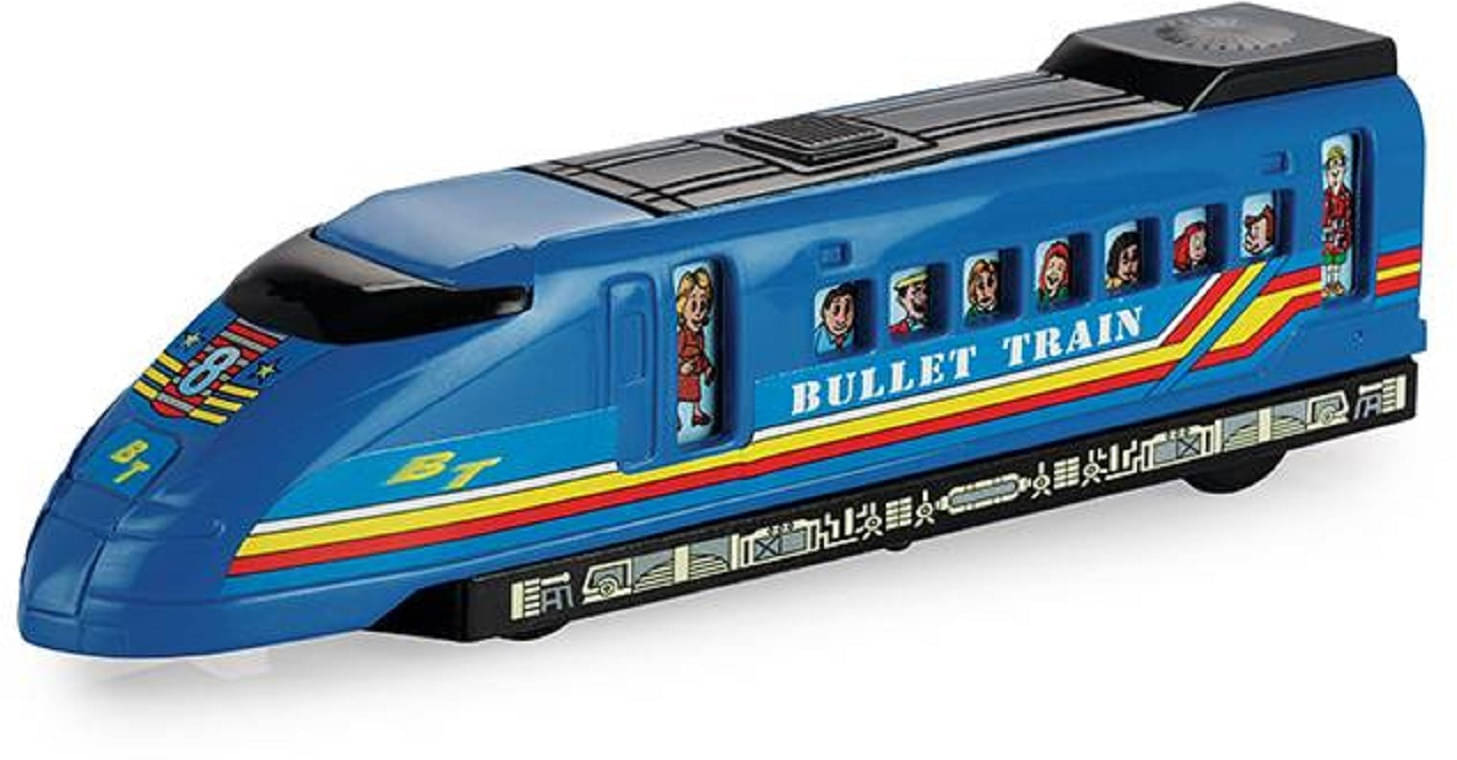     			YUIOP - Bullet Train For Kids - Pull Back Spring Action Train - No Remote, No Battery