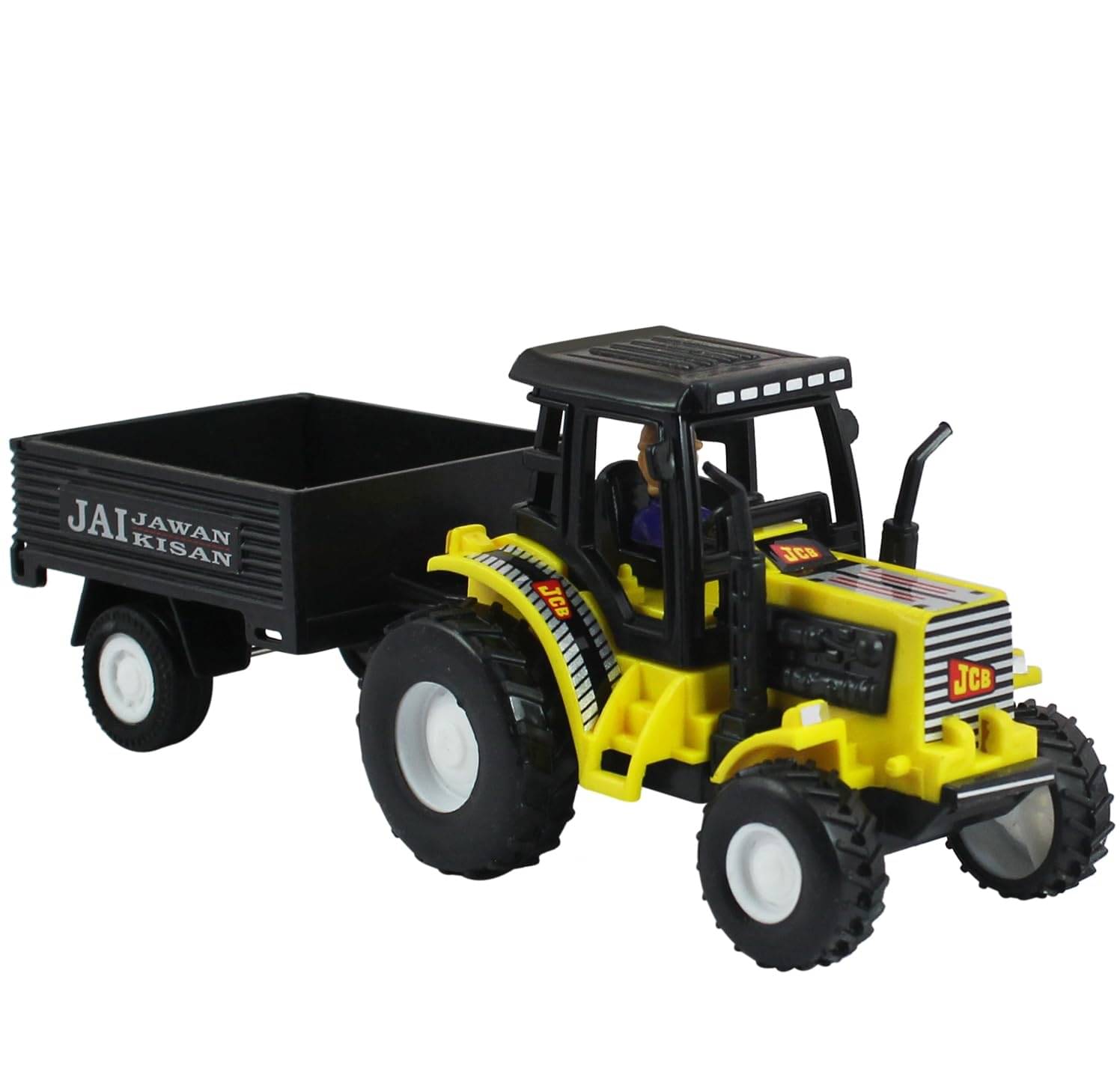     			YUIOP - Tractor With Trolley - Pull Back Spring Action Tractor Toy - No Battery
