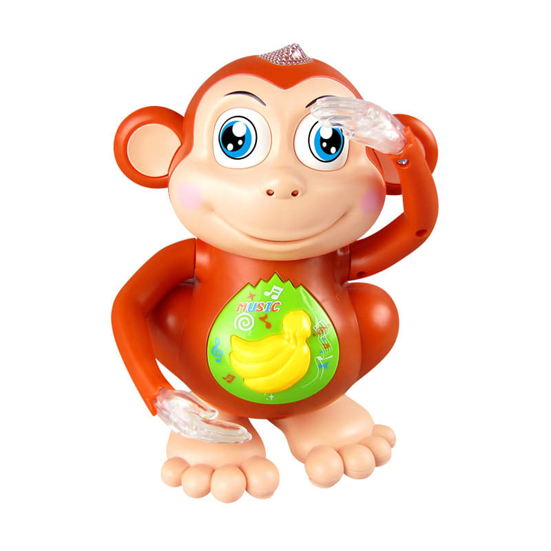     			kidsferry™ Interactive Monkey Toy – Moves Left & Right with Realistic Laughing Sound, Cute Expressions, Dancing, Music, and Colorful Blinking Lights in Hands & Head