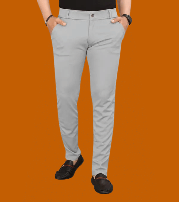     			micotti Slim Flat Men's Trouser - Grey ( Pack of 1 )