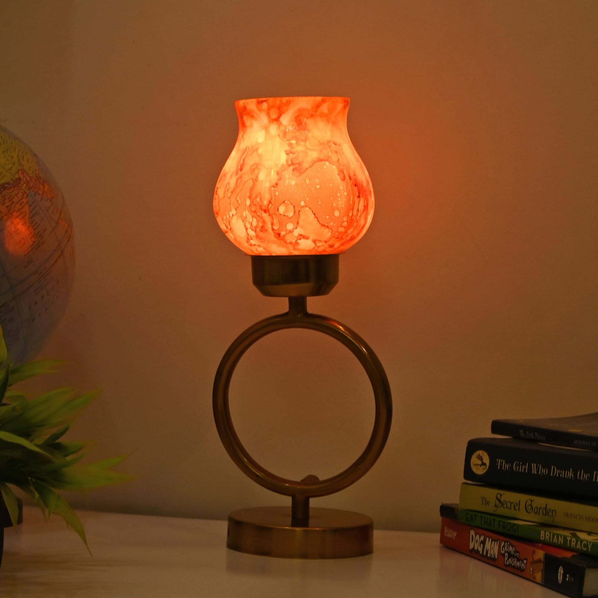    			AFAST Orange Decorative Table Lamp ( Pack of 1 )