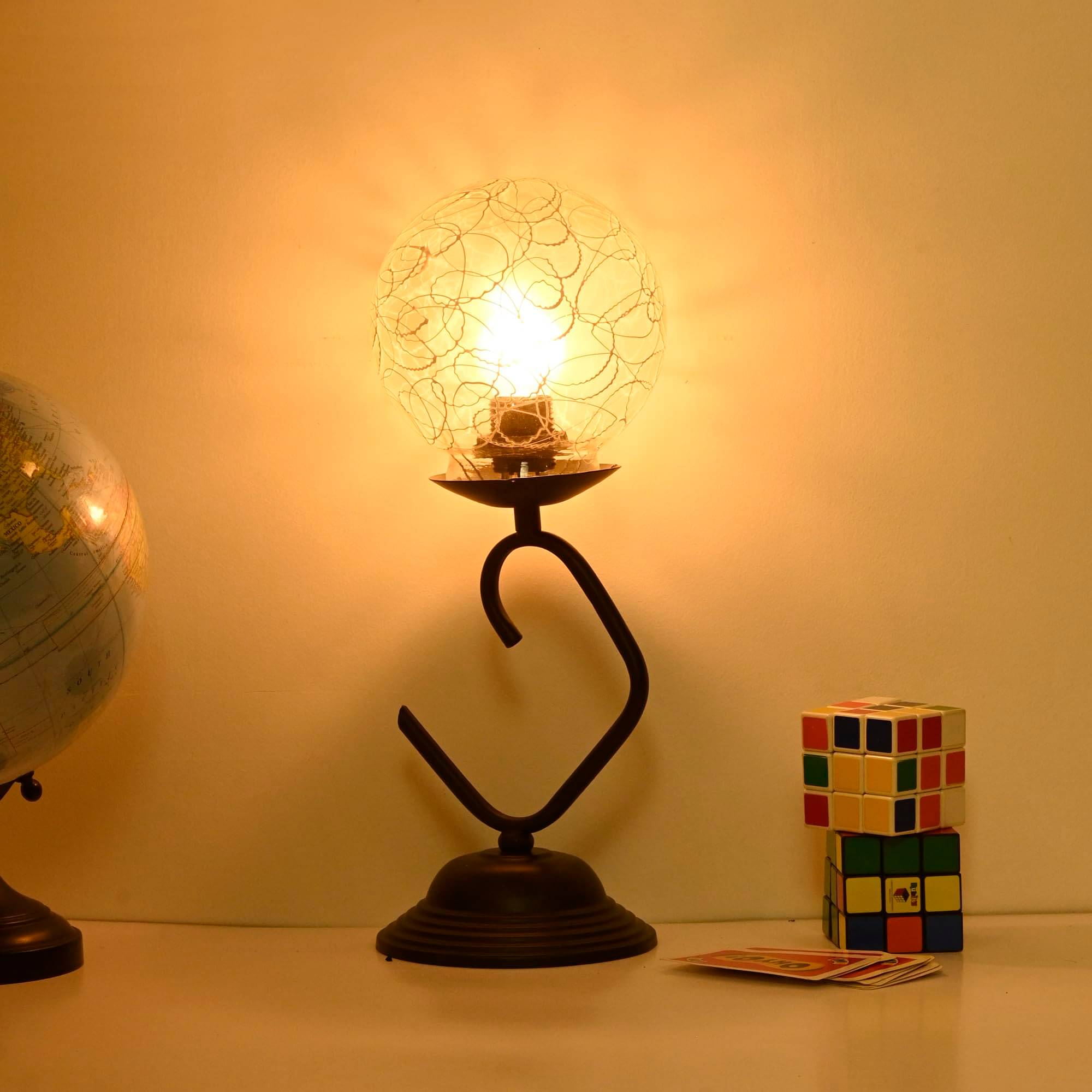     			AFAST White Decorative Table Lamp ( Pack of 1 )