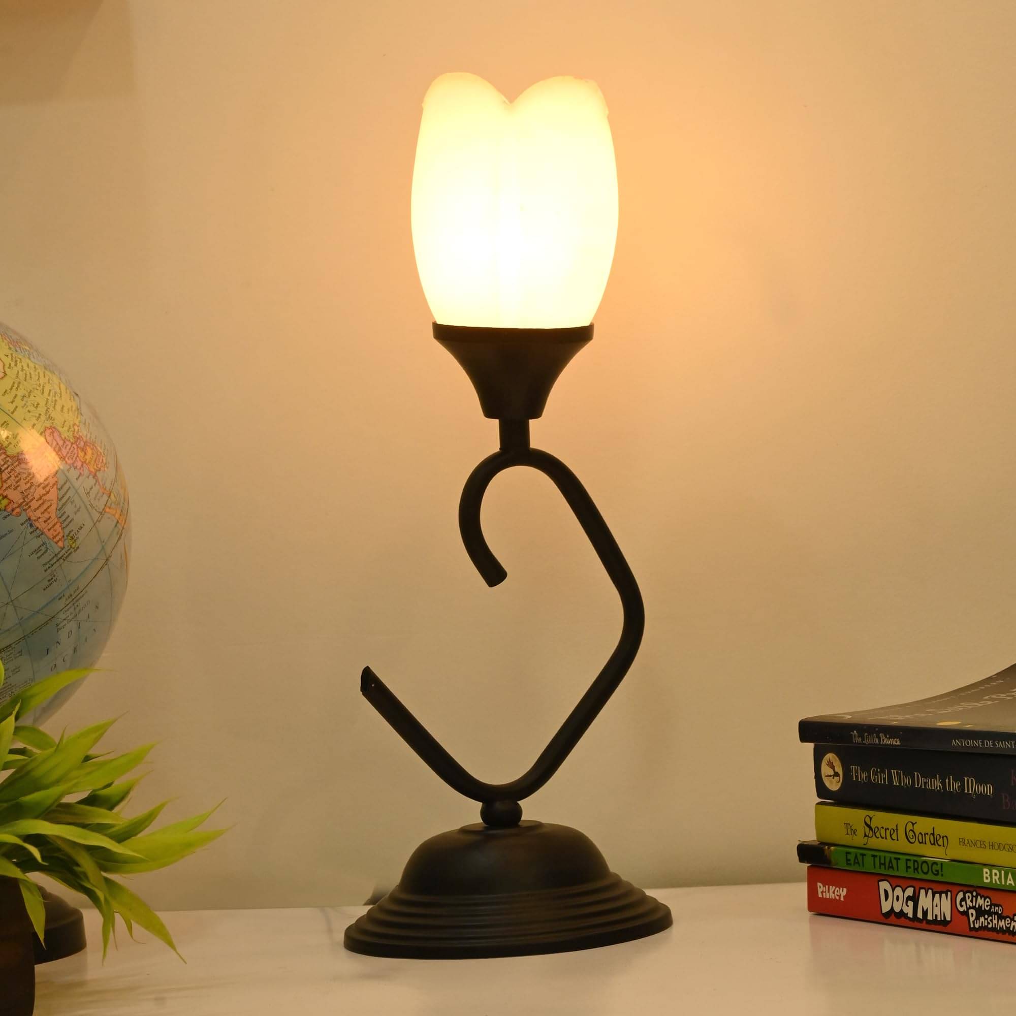     			AFAST White Decorative Table Lamp ( Pack of 1 )