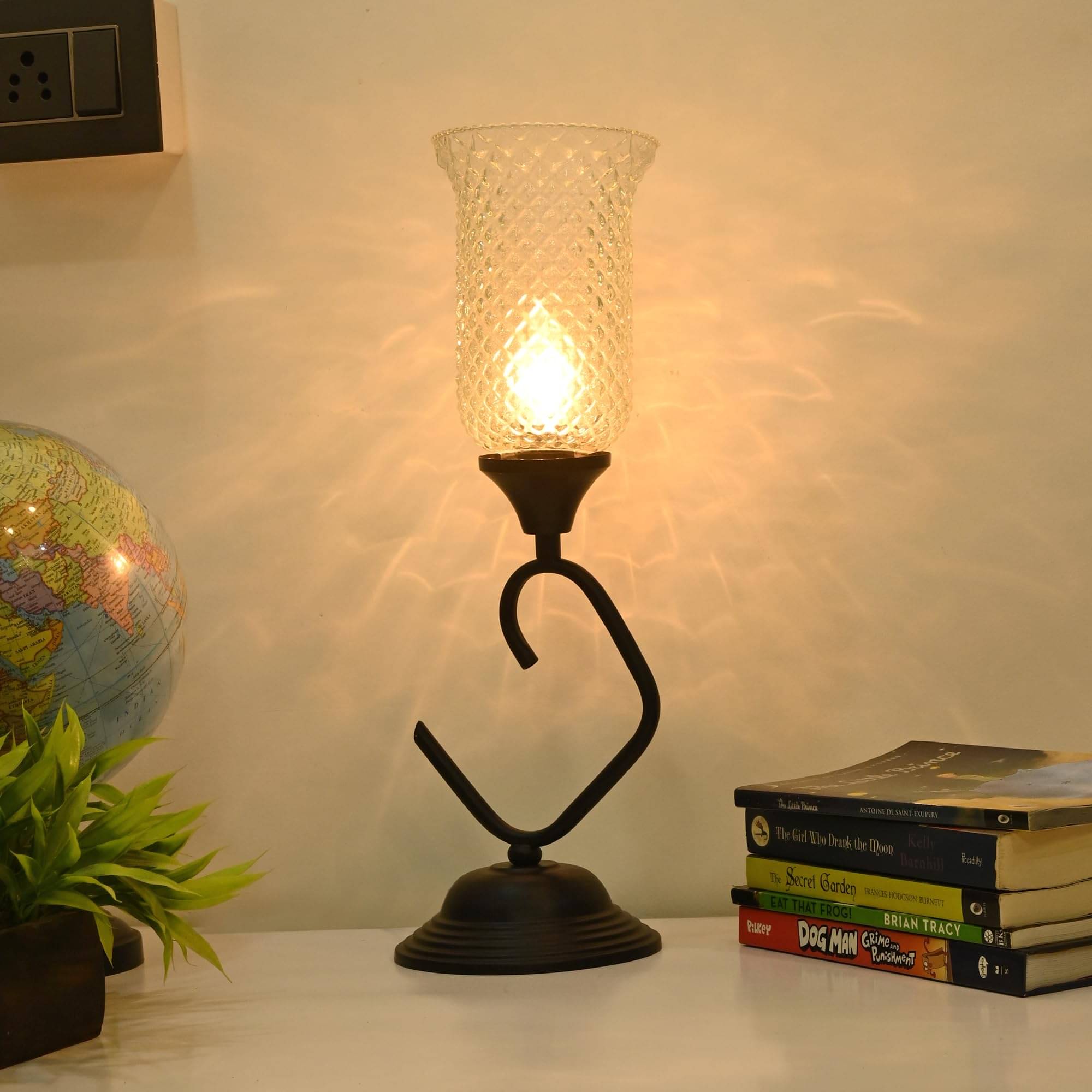     			AFAST White Decorative Table Lamp ( Pack of 1 )