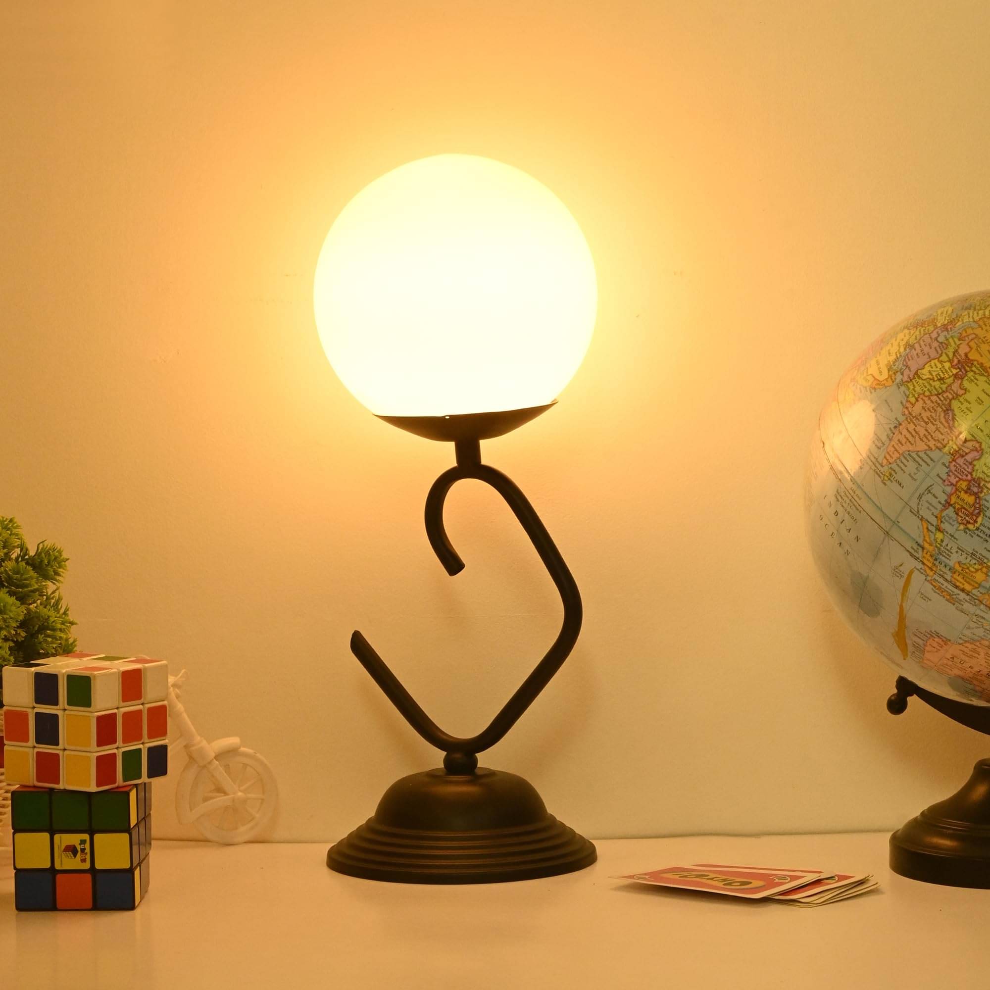     			AFAST White Decorative Table Lamp ( Pack of 1 )