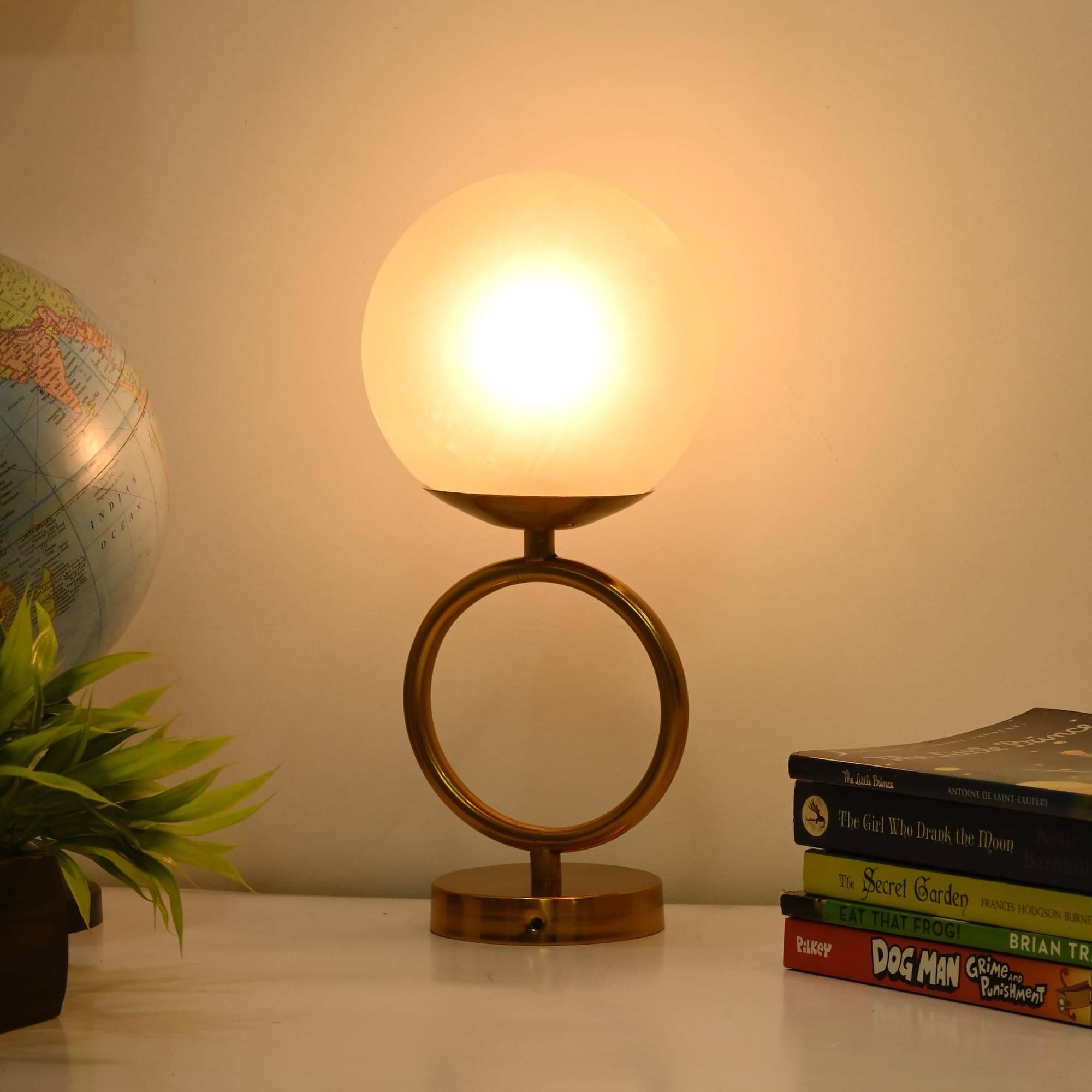     			AFAST White Decorative Table Lamp ( Pack of 1 )