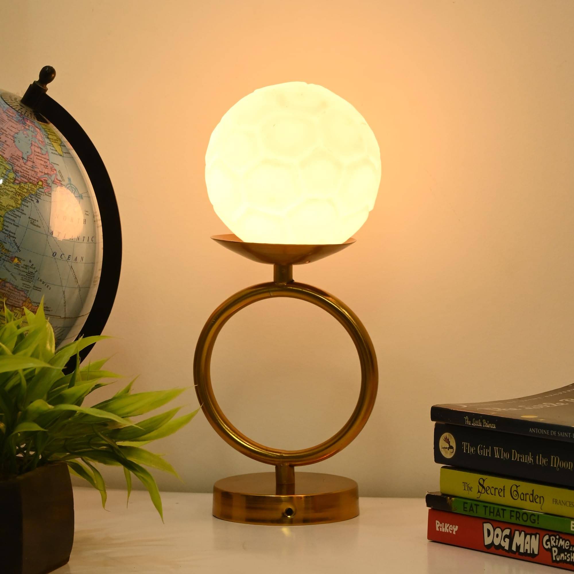     			AFAST White Decorative Table Lamp ( Pack of 1 )