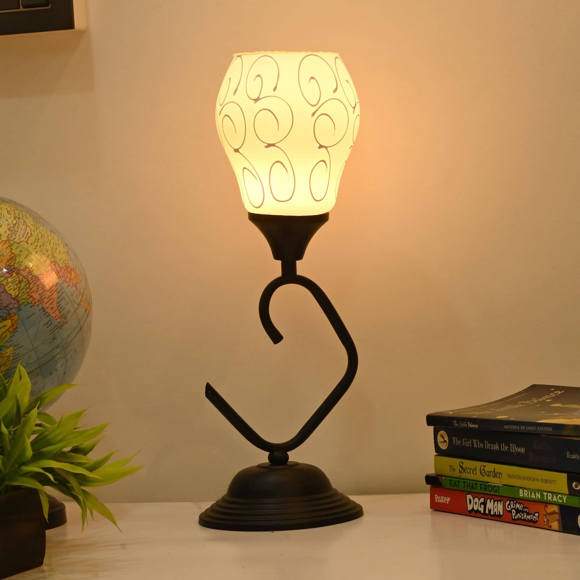     			AFAST white Decorative Table Lamp ( Pack of 1 )