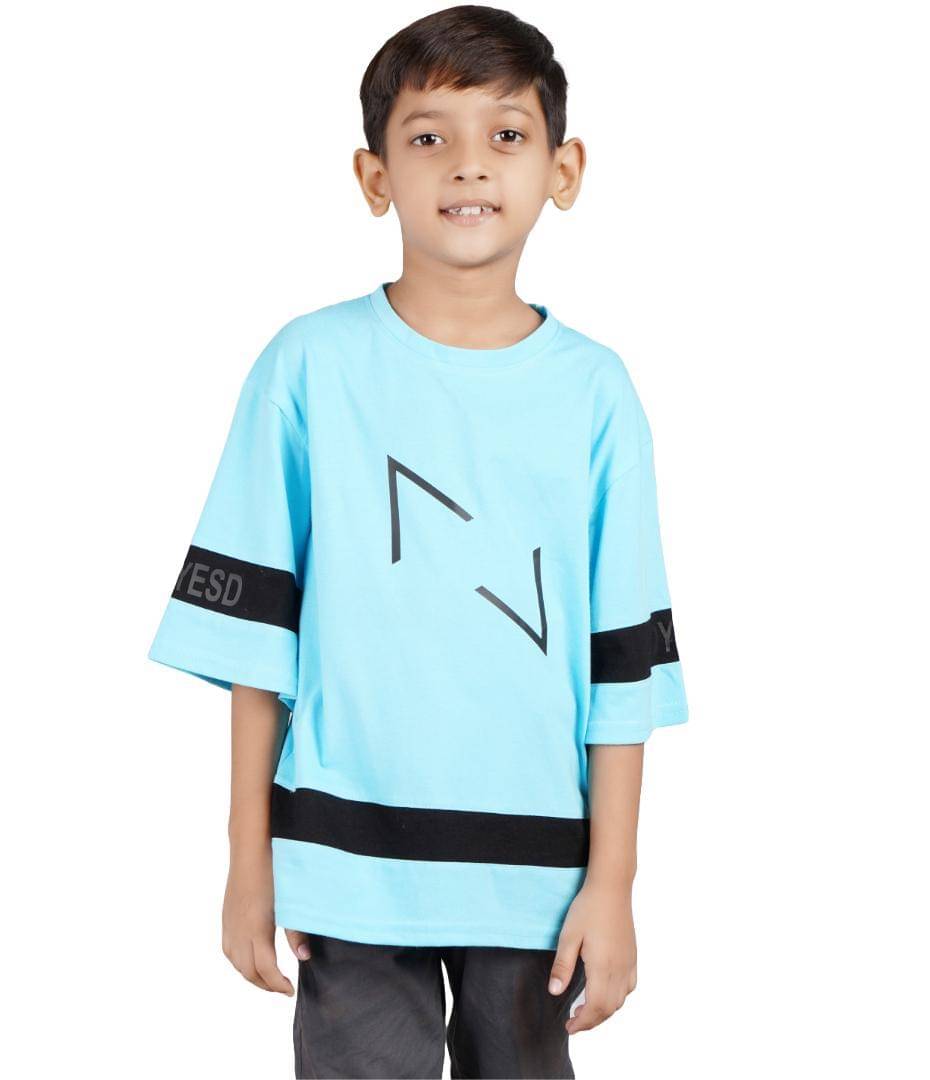     			ALL Pack of 1 Boys Cotton Blend Polo T-Shirt ( Sky Blue )