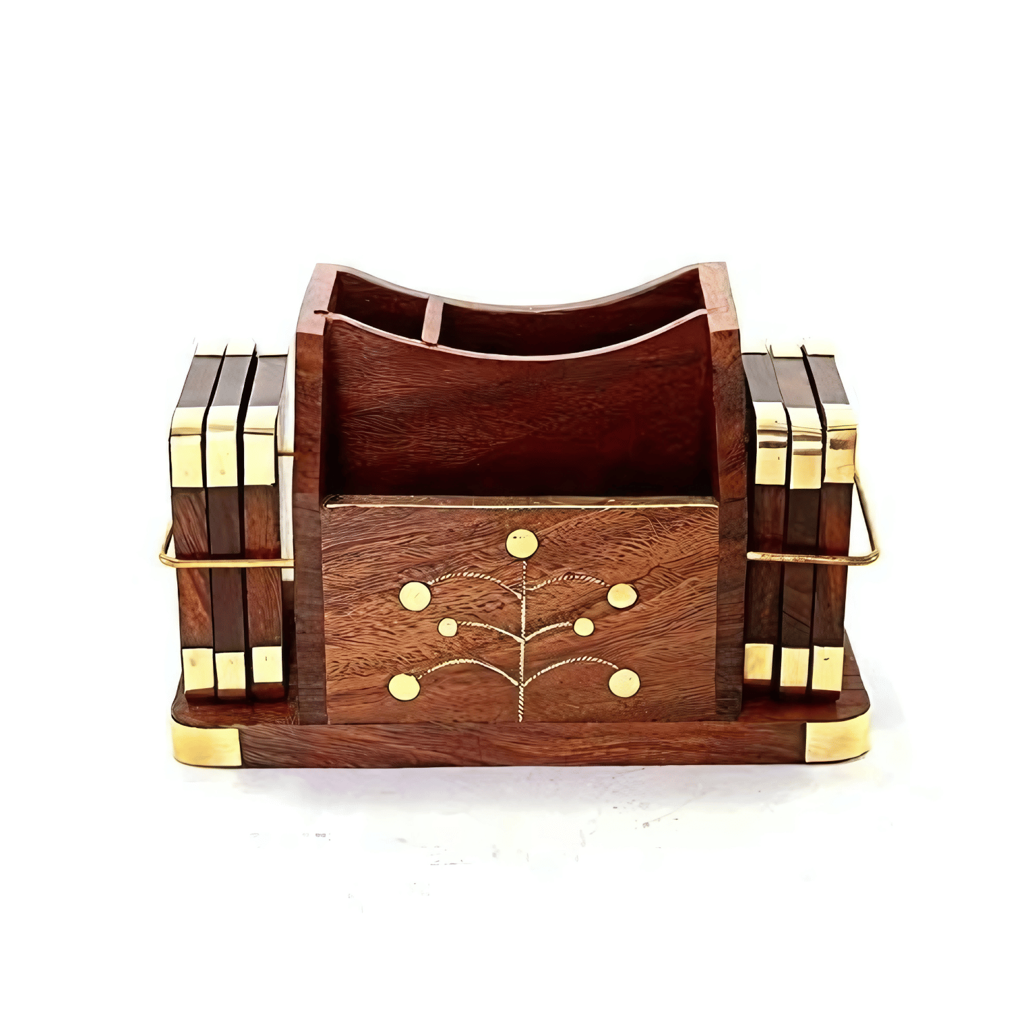     			Doon Furniture House Set of 7 Wood Coaster