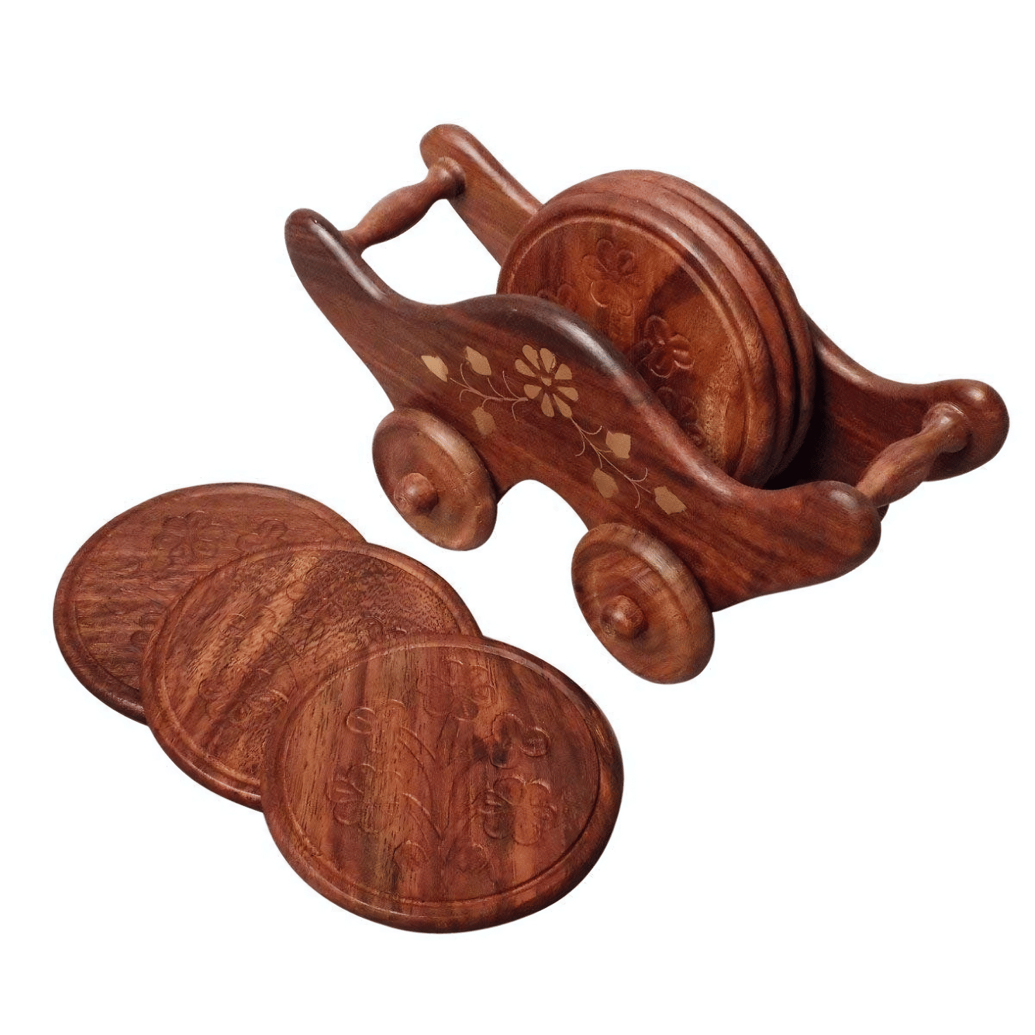     			Doon Furniture House Set of 7 Wood Coaster
