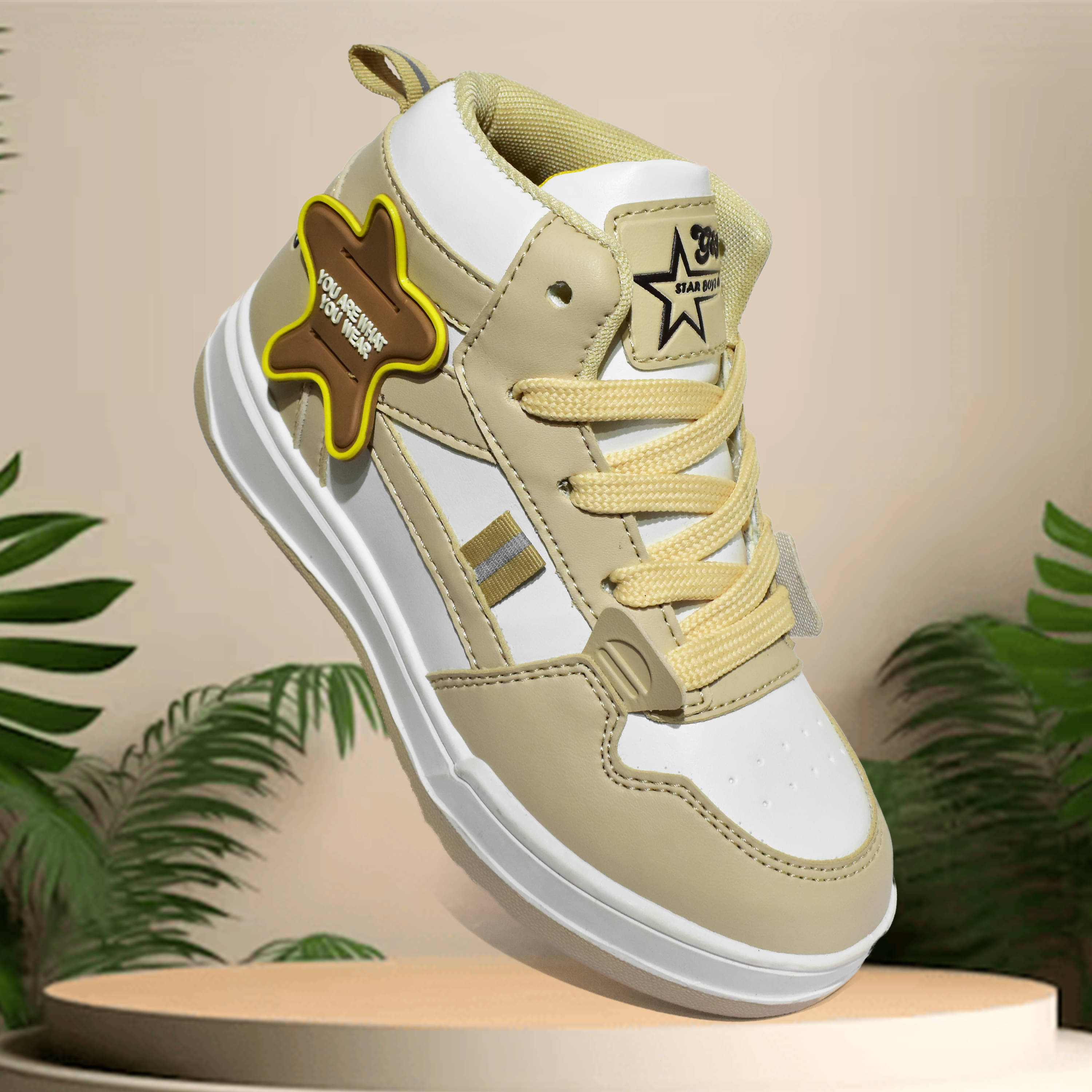     			G&D - Beige Boy's Sneakers ( 1 Pair )