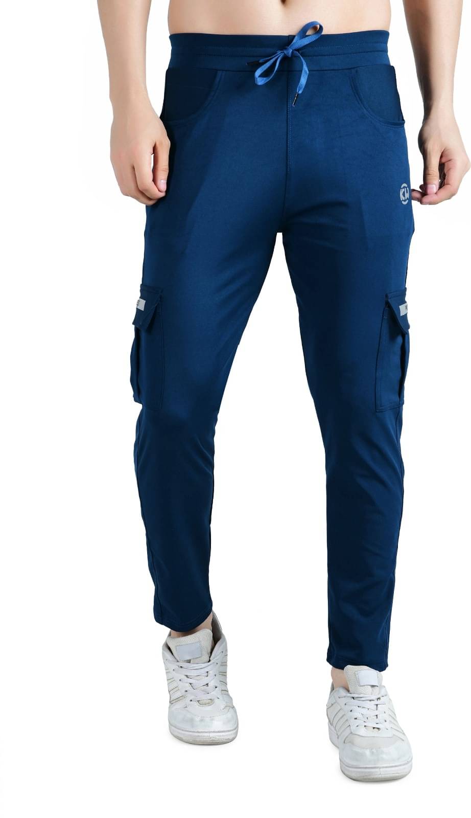     			KWINGS Blue Lycra Men's Trackpants ( Pack of 1 )