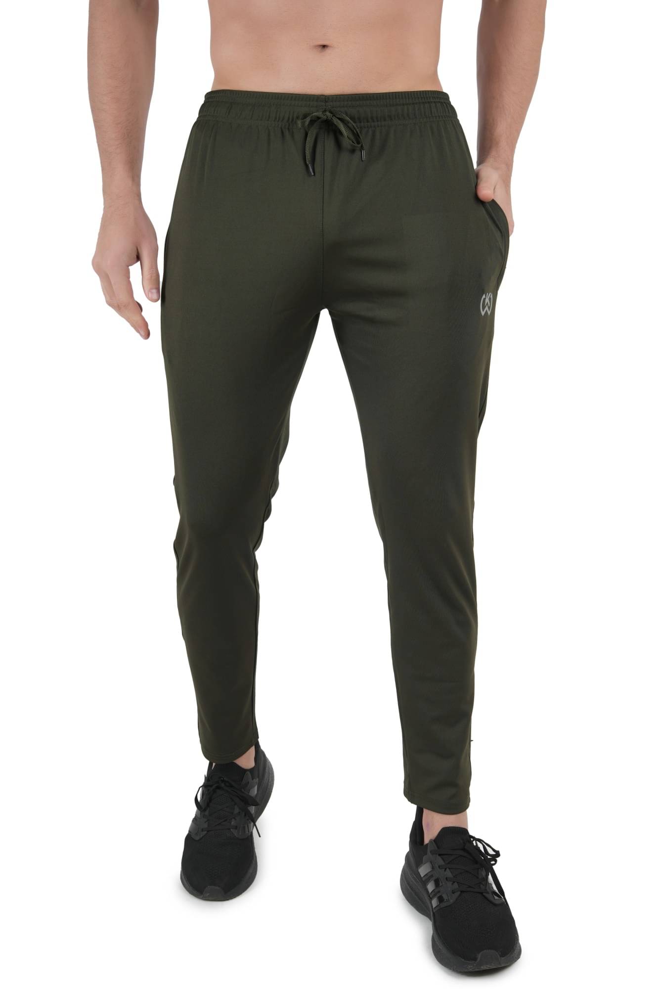 KWINGS Olive Green Lycra Men's Sports Trackpants ( Pack of 1 ) KWINGS Olive Green Lycra Men's Sports Trackpants ( Pack of 1 )