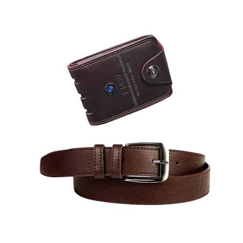     			Kastner - Brown PU Men's Casual Belt ( Pack of 2 )