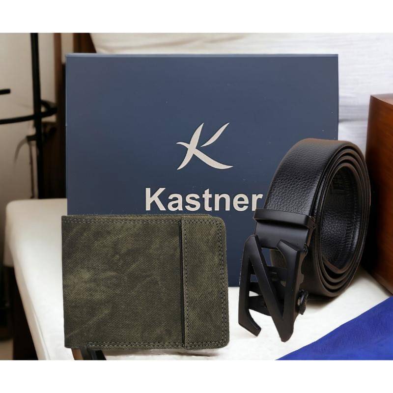     			Kastner - Multicolor PU Men's Belts Wallets Set ( Pack of 2 )