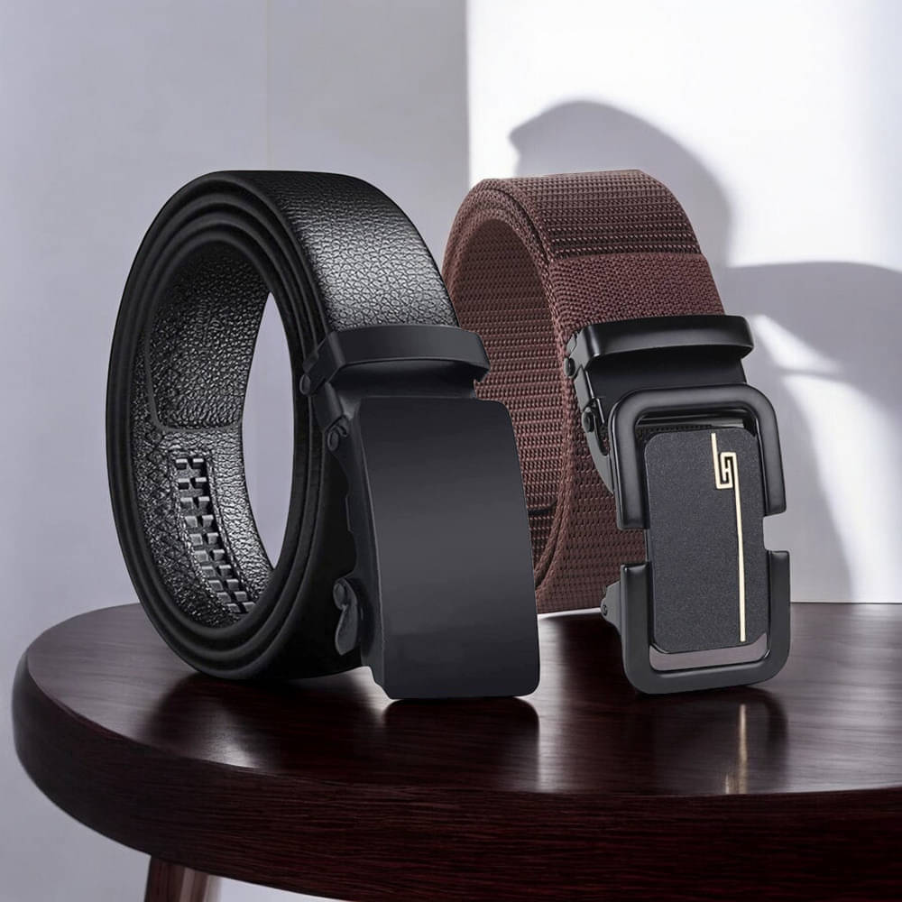     			Kastner - Multicolor PU Men's Formal Belt ( Pack of 2 )