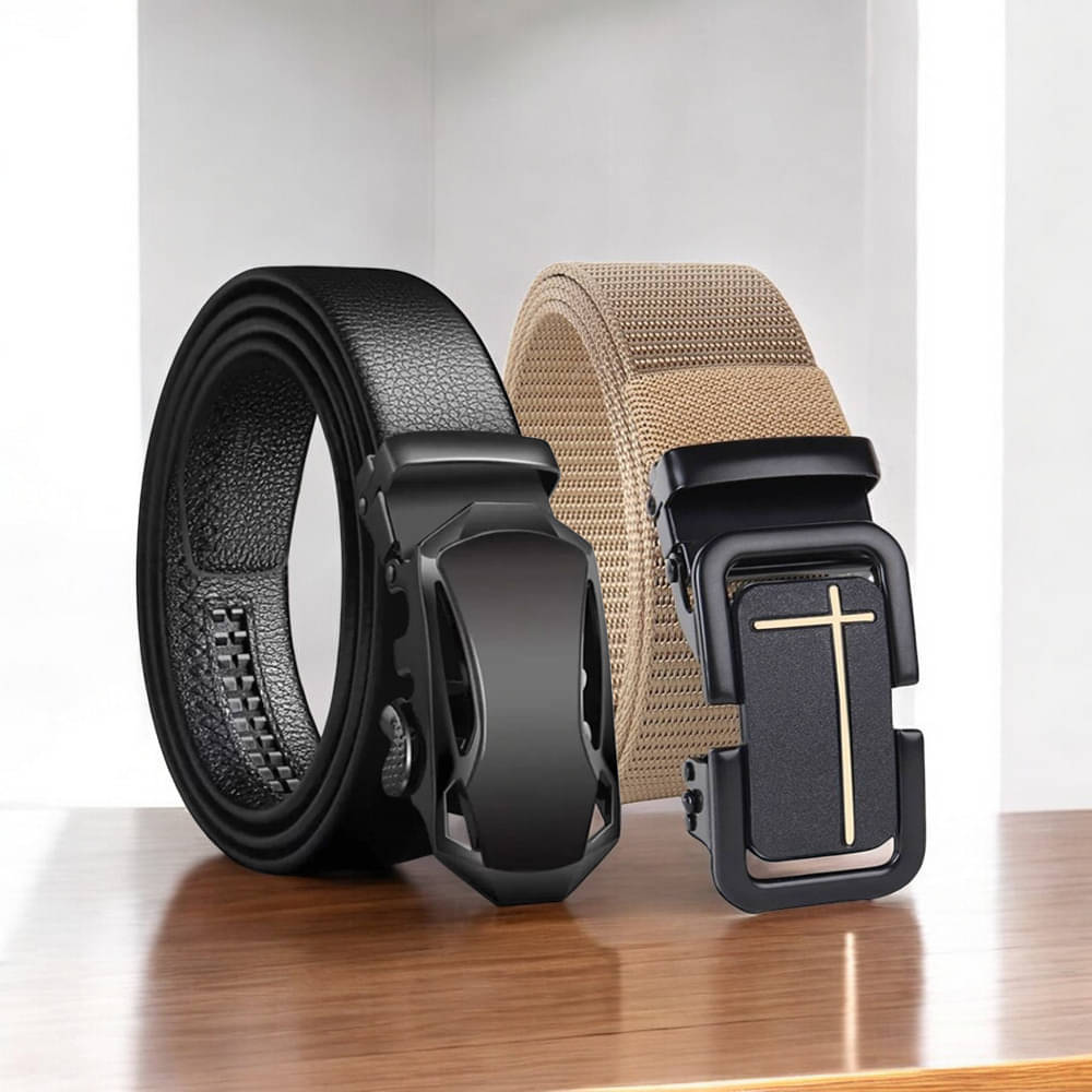     			Kastner - Multicolor PU Men's Formal Belt ( Pack of 2 )