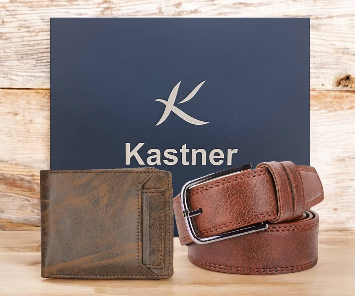 Kastner - Multicolor Synthetic Men's Belts Wallets Set ( Pack of 2 )     			Kastner - Multicolor Synthetic Men's Belts Wallets Set ( Pack of 2 )