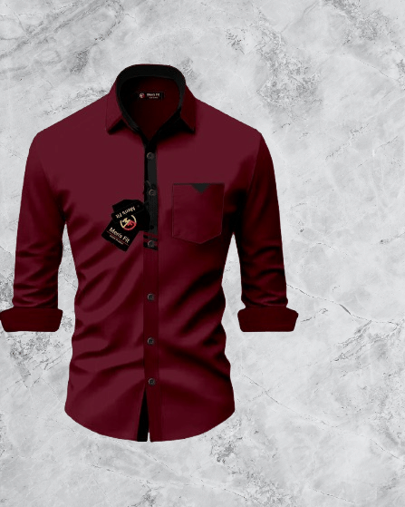 MEN'S FIT Rayon Regular Fit Solids Full Sleeves Men's Casual Shirt - Maroon ( Pack of 1 )     			MEN'S FIT Rayon Regular Fit Solids Full Sleeves Men's Casual Shirt - Maroon ( Pack of 1 )