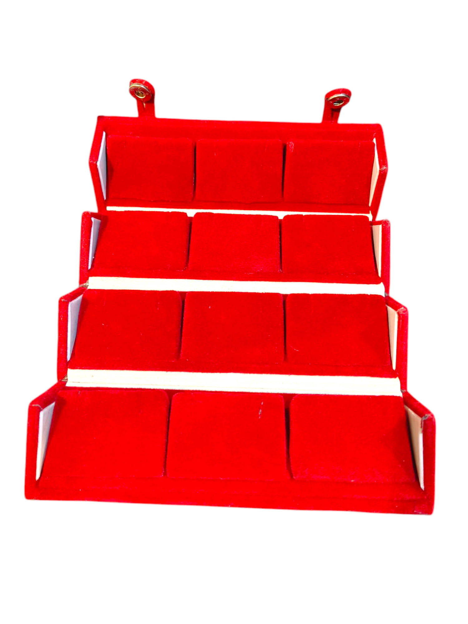 RinGold Premium Quality Maroon Velvets 12 Stud Earrings Box | 15.5CM X 5CM X 5CM | BX020 | Closure Button | Stud Earring Box Storage | Vanity Box | BX020 RinGold Premium Quality Maroon Velvets 12 Stud Earrings Box | 15.5CM X 5CM X 5CM | BX020 | Closure Button | Stud Earring Box Storage | Vanity Box | BX020