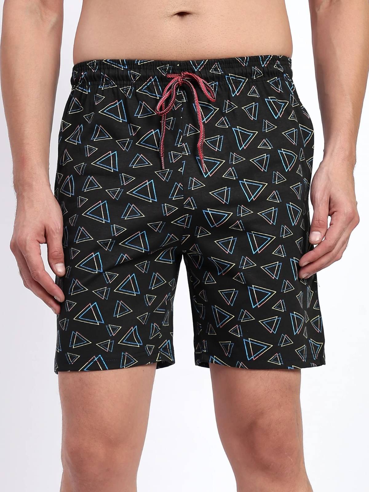     			TT Black Cotton Blend Men's Shorts ( Pack of 1 )