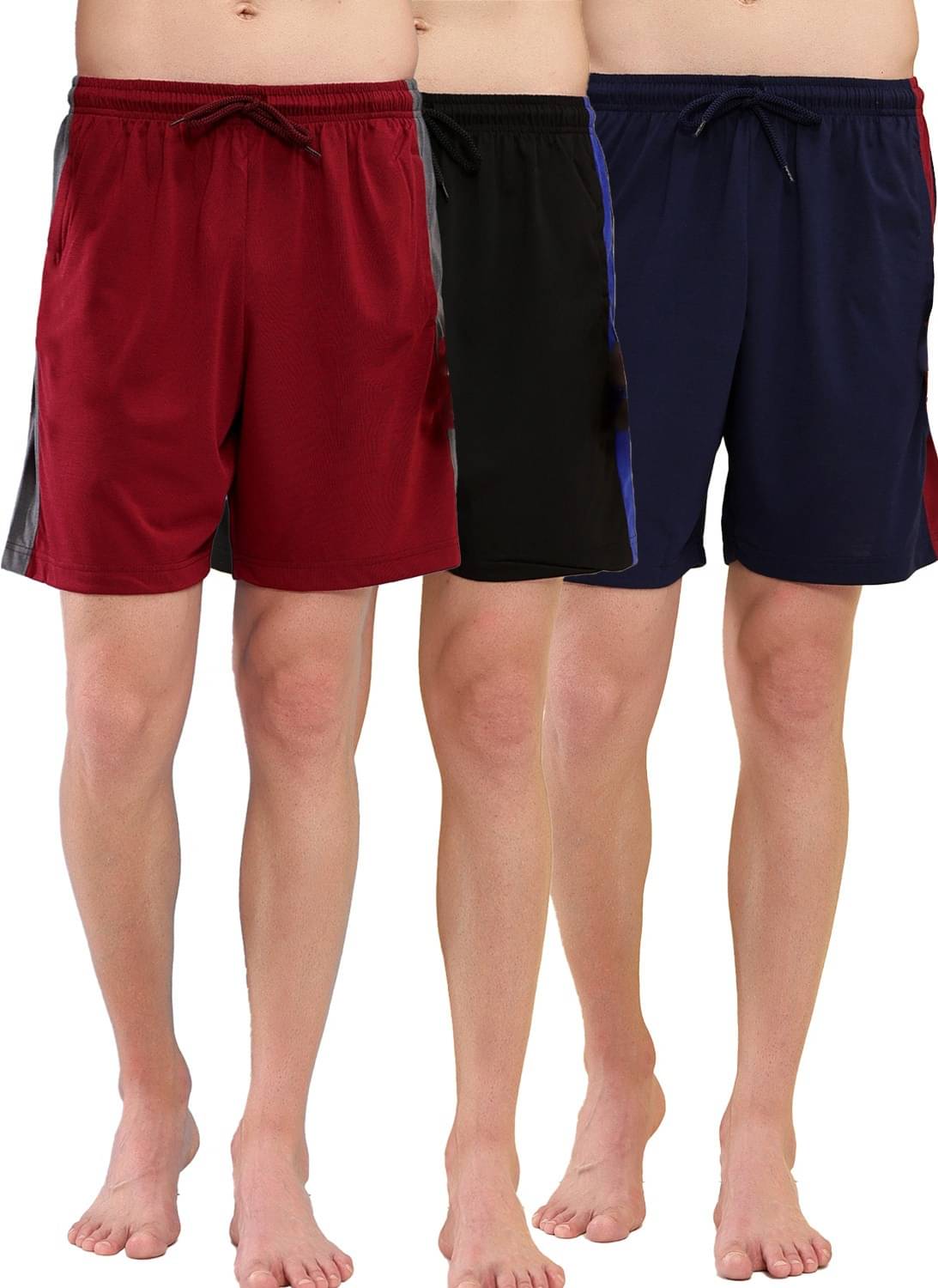 TT Multicolor Cotton Blend Men's Shorts ( Pack of 3 )     			TT Multicolor Cotton Blend Men's Shorts ( Pack of 3 )