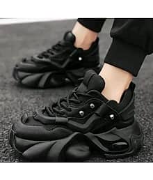 AADWIN Black Men's Korean Shoes