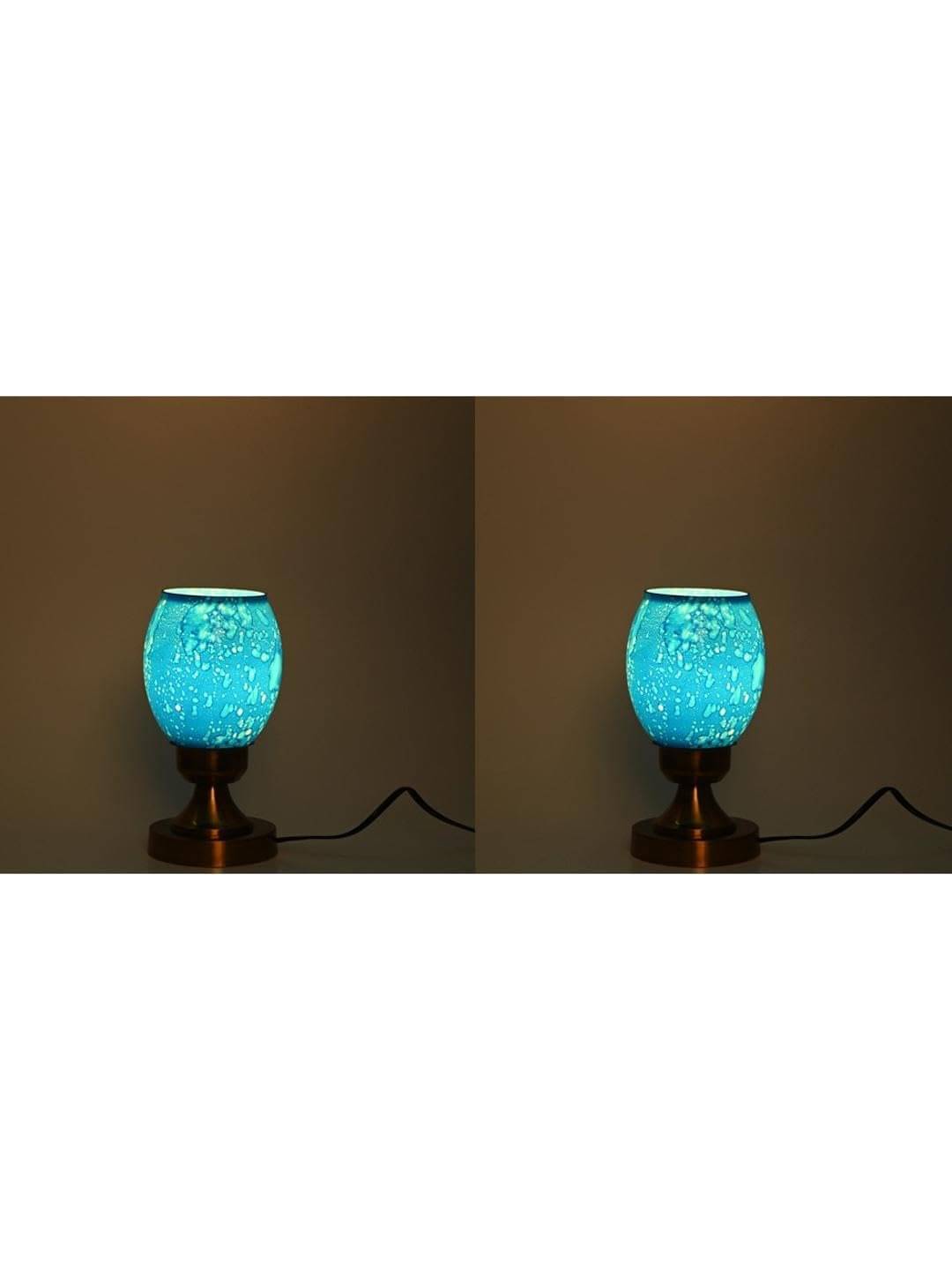     			AFAST Blue Decorative Table Lamp ( Pack of 2 )