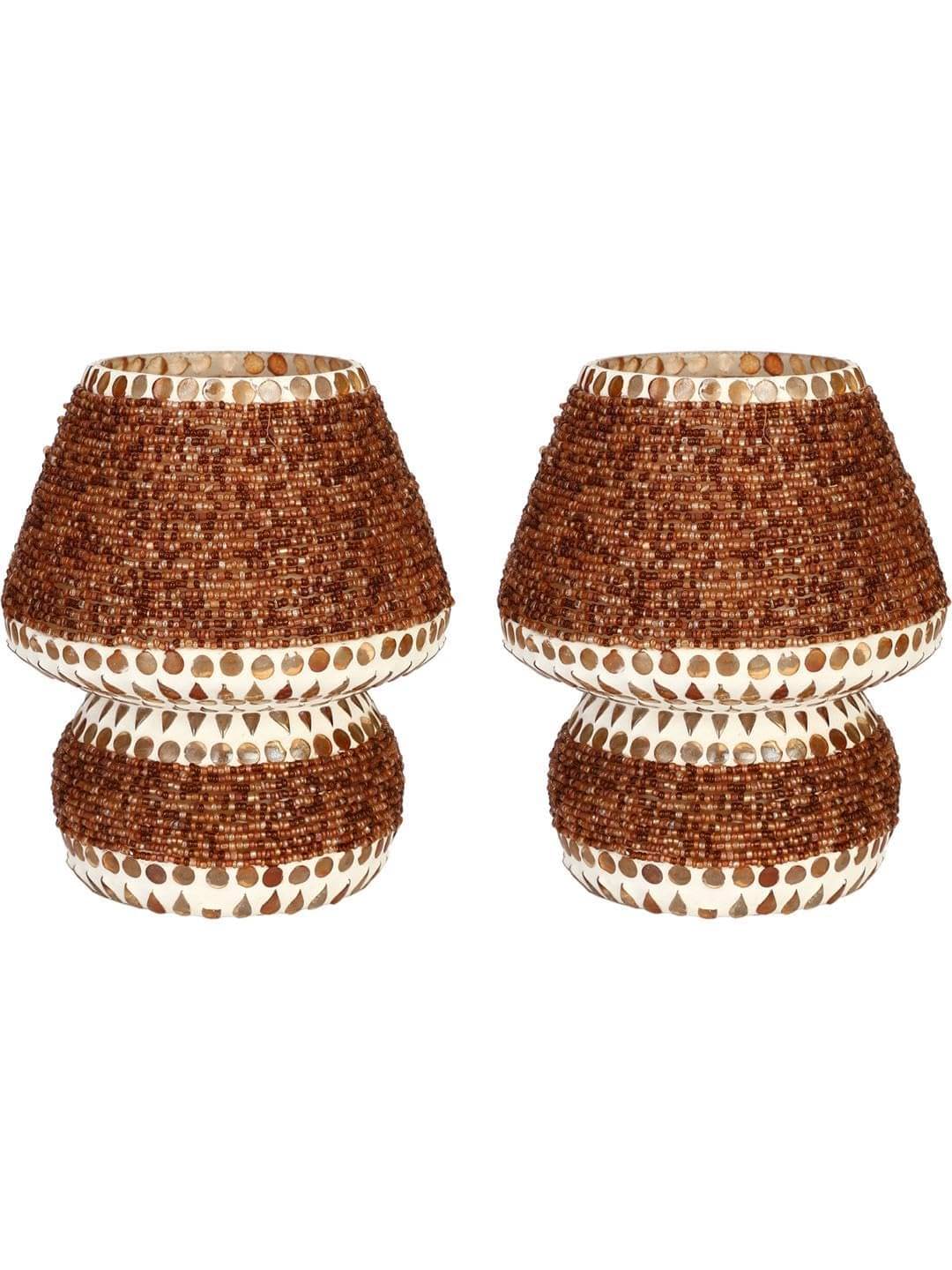 AFAST Brown Decorative Table Lamp ( Pack of 2 ) AFAST Brown Decorative Table Lamp ( Pack of 2 )