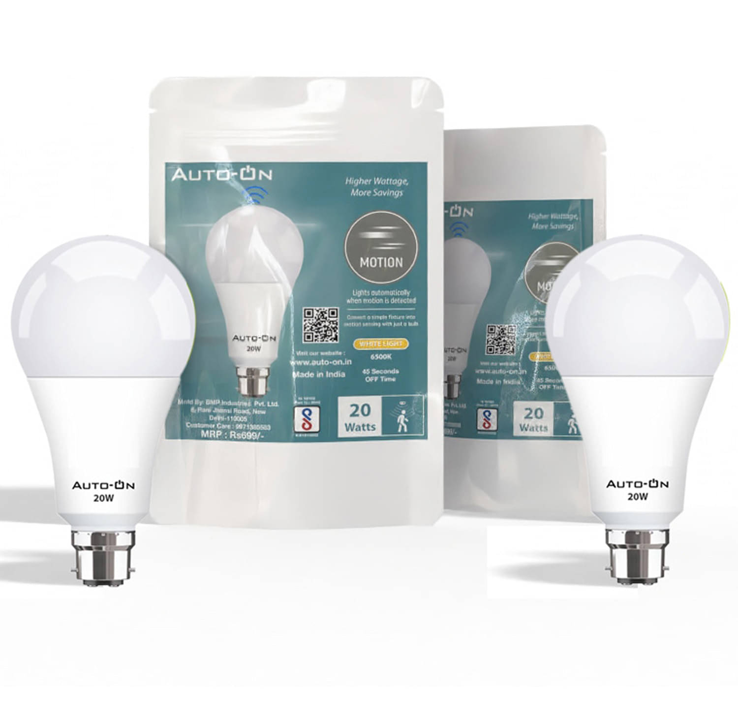 Auto-ON 20W Natural White Smart Bulb ( Pack of 2 )     			Auto-ON 20W Natural White Smart Bulb ( Pack of 2 )