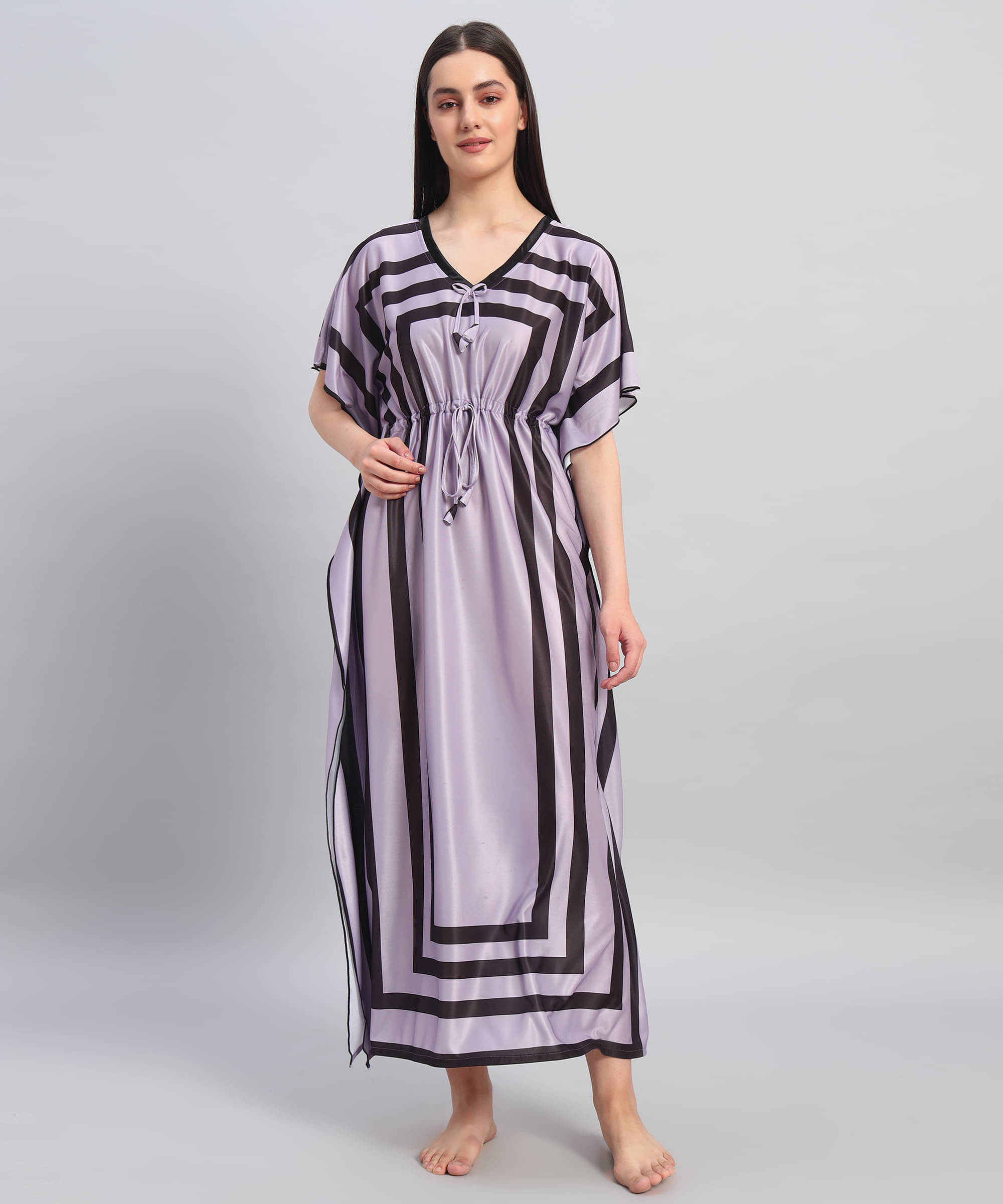     			BRYLES Multi Color Satin Women's Nightwear Night Dress ( Pack of 1 )