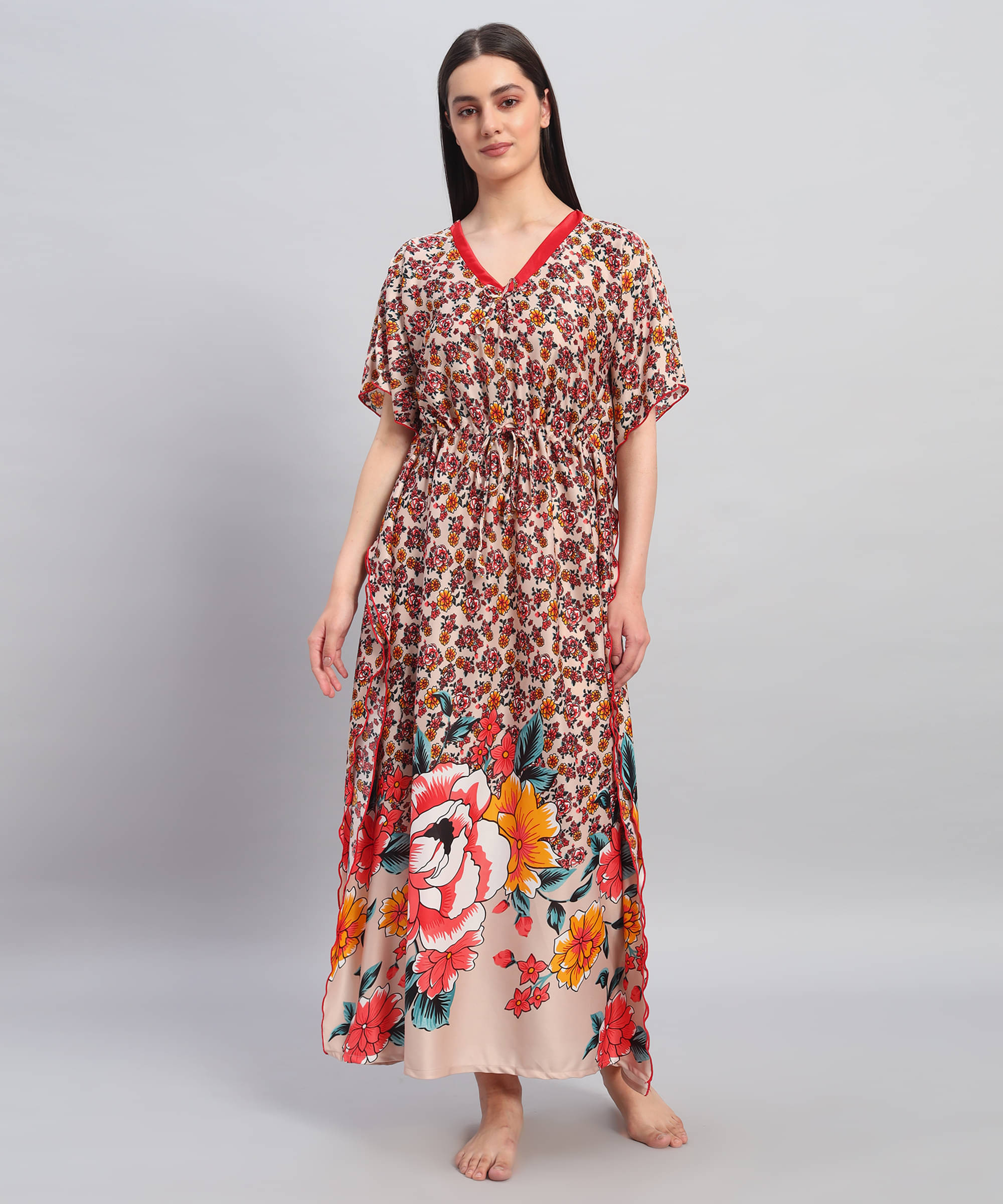     			BRYLES Multi Color Satin Women's Nightwear Night Dress ( Pack of 1 )