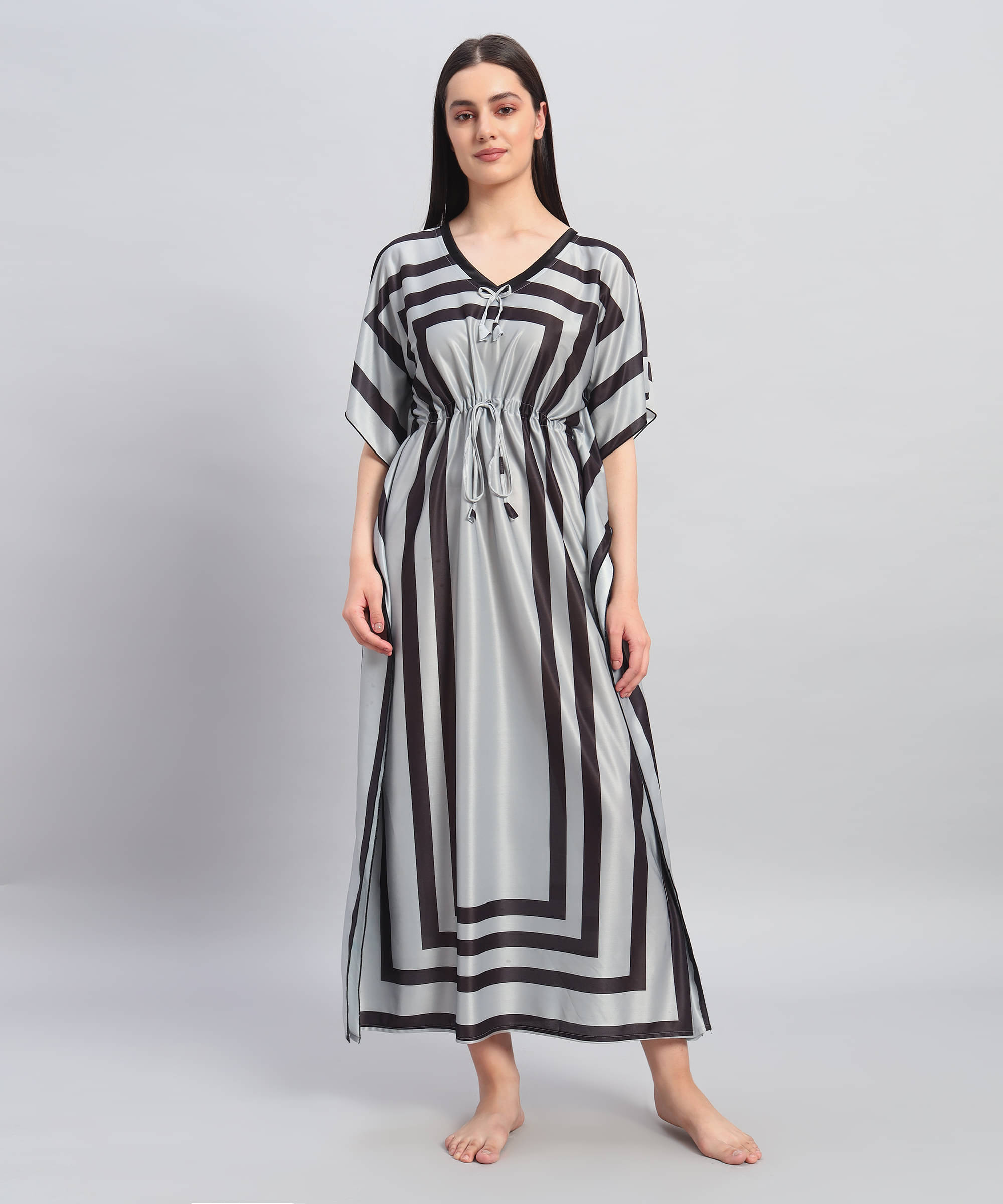     			BRYLES Multi Color Satin Women's Nightwear Night Dress ( Pack of 1 )