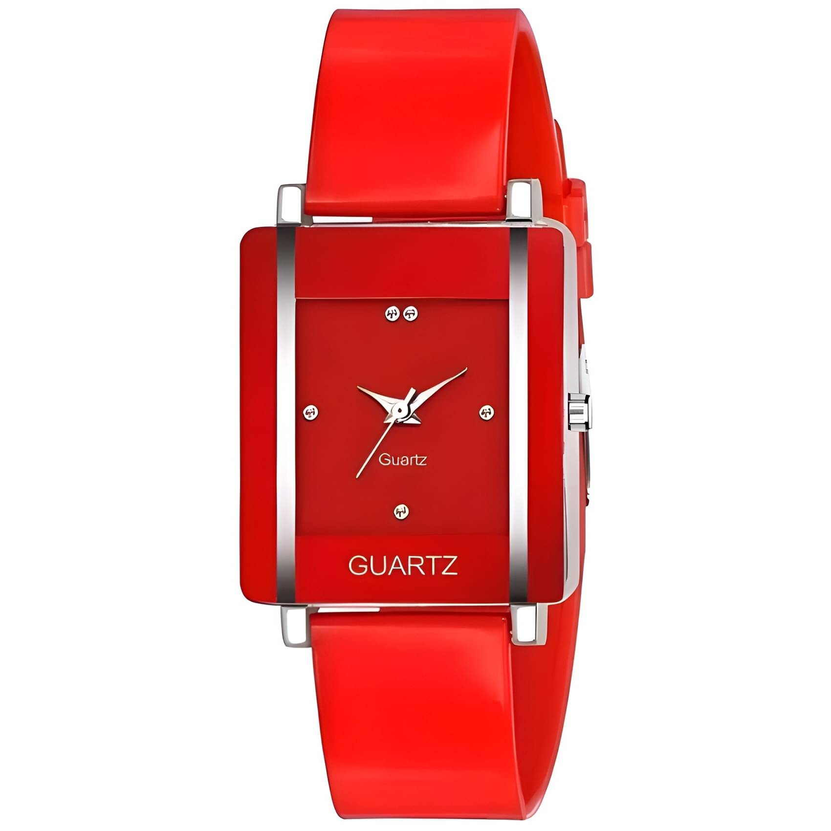     			DECLASSE Red PU Analog Womens Watch