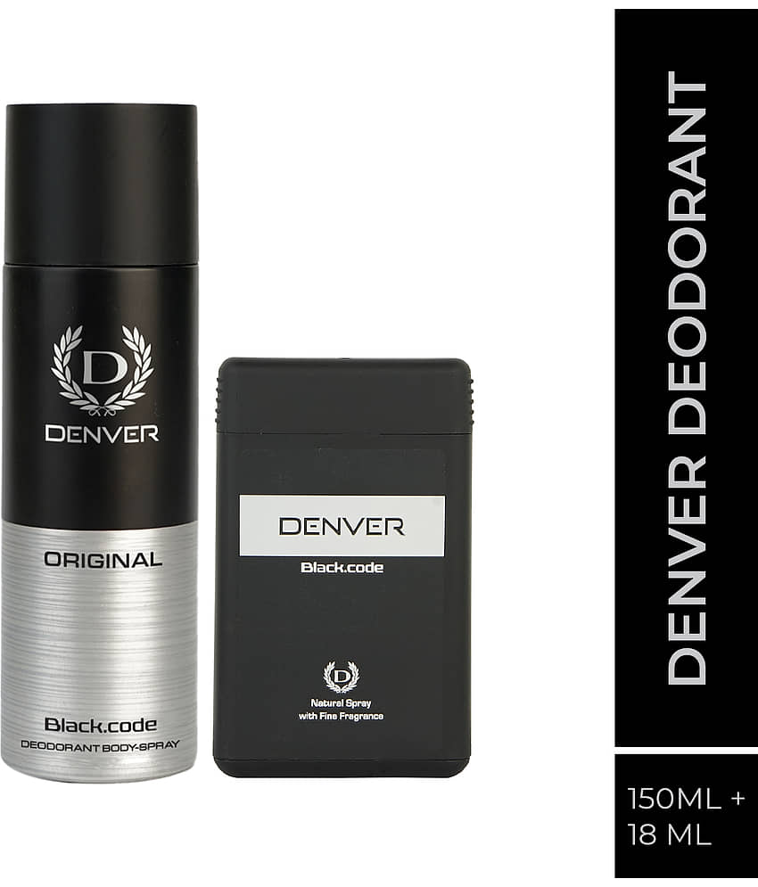 Buy Denver Black Code Pocket Pack of 2 · 168 ml (336 ml total) - Image 1