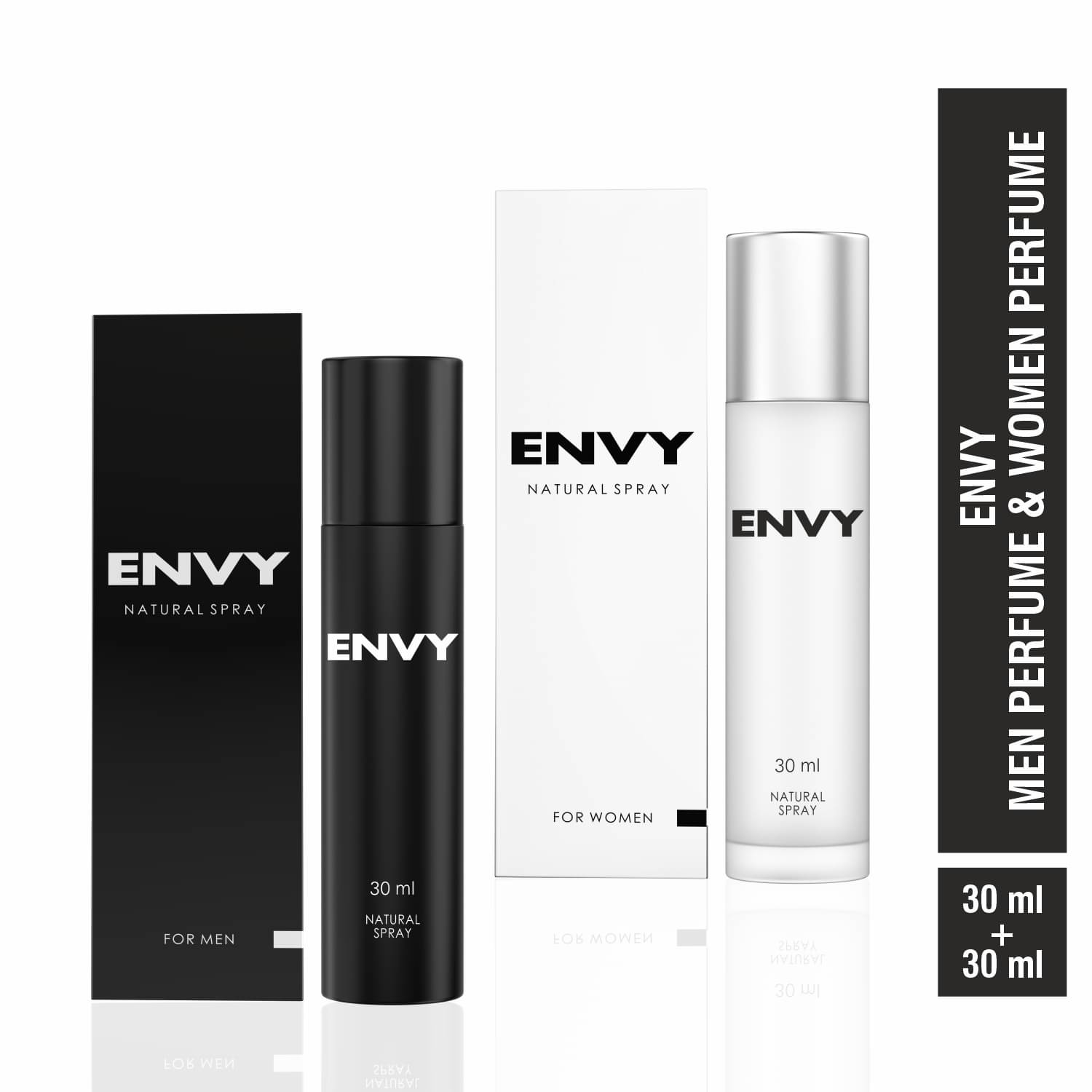     			Envy Natural Spray Perfume Premium & Long Lasting Eau de Parfum For Men&Women 30ml Each (Pack of 2)