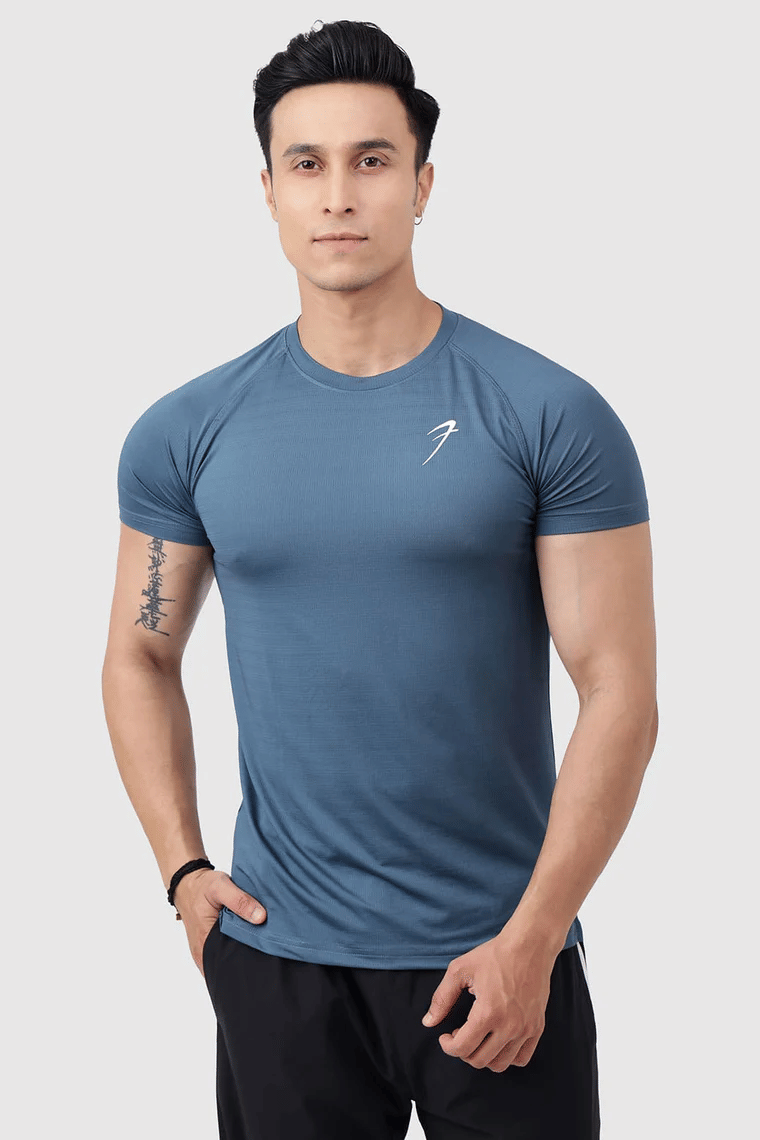 Fuaark Green Polyester Slim Fit Men's Sports T-Shirt ( Pack of 1 )