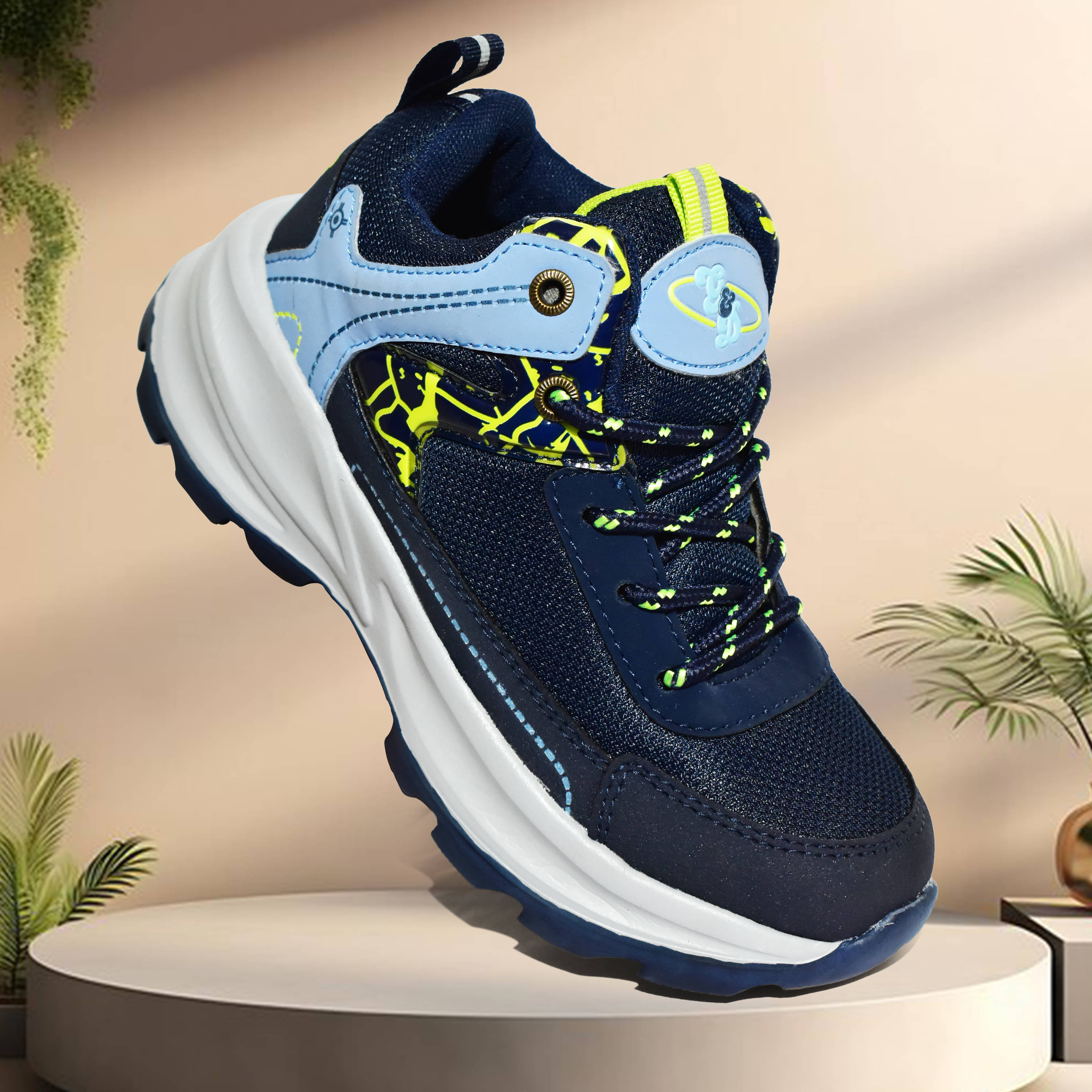     			G&D - Navy Blue Boy's Sports Shoes ( 1 Pair )