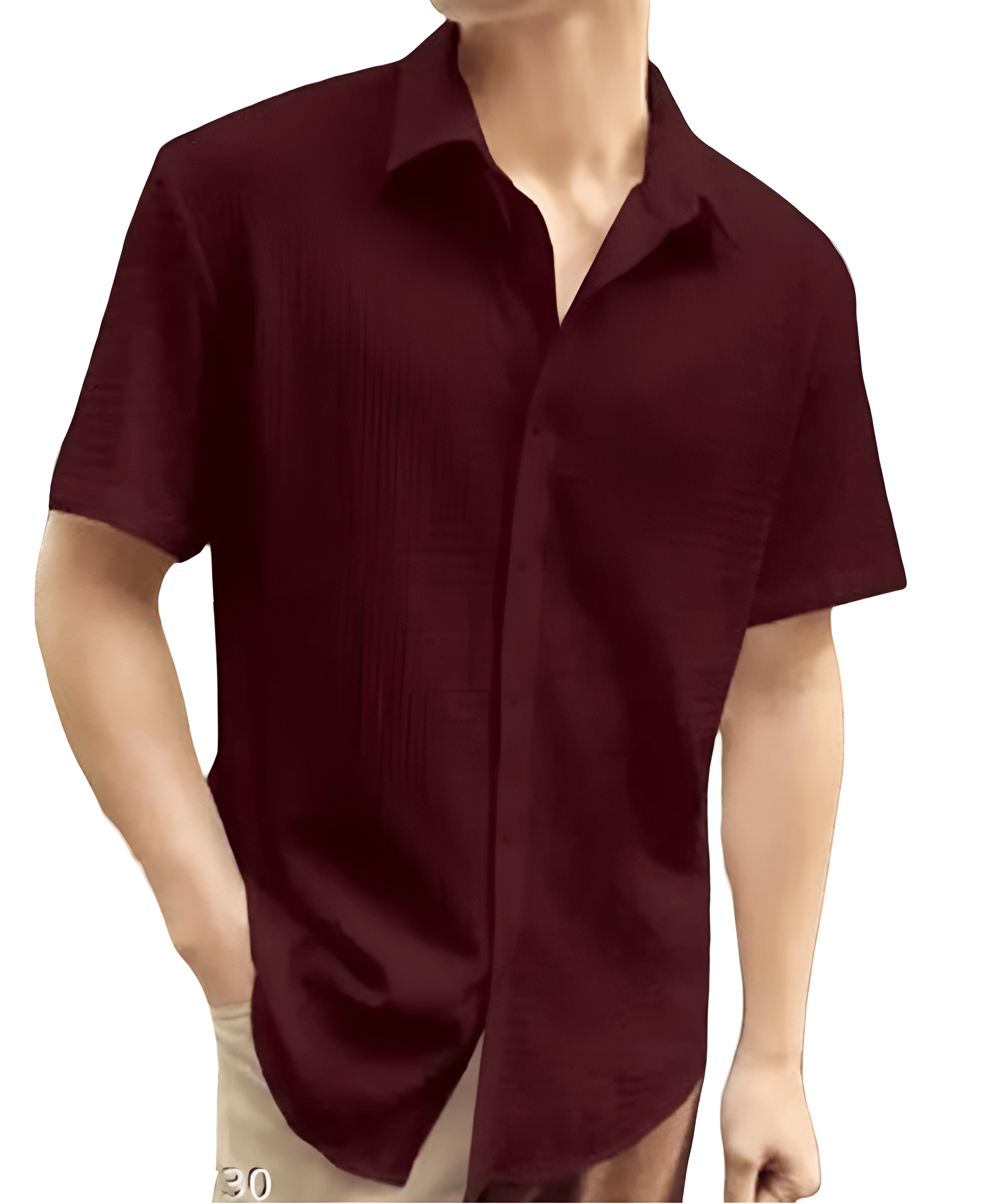 GARBFEB Cotton Blend Regular Fit Solids Half Sleeves Men's Casual Shirt - Maroon ( Pack of 1 ) GARBFEB Cotton Blend Regular Fit Solids Half Sleeves Men's Casual Shirt - Maroon ( Pack of 1 )