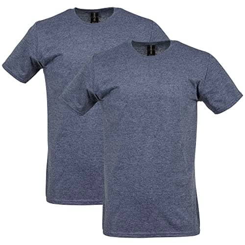 Gildan Men 100% Cotton Regular Fit Solid T-Shirt ( Grey Melange ) Gildan Men 100% Cotton Regular Fit Solid T-Shirt ( Grey Melange )