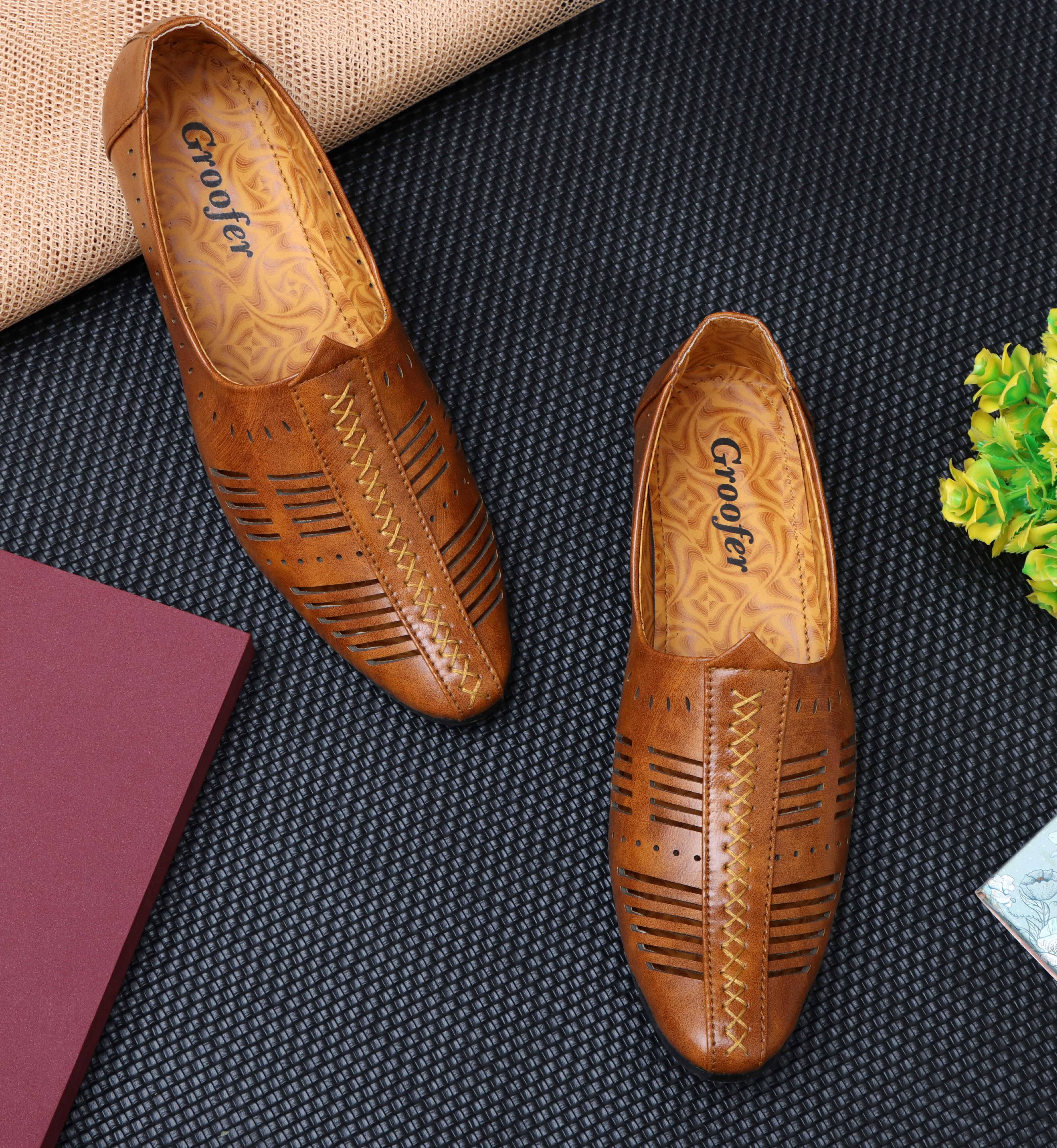     			Groofer Tan Men's Jutti