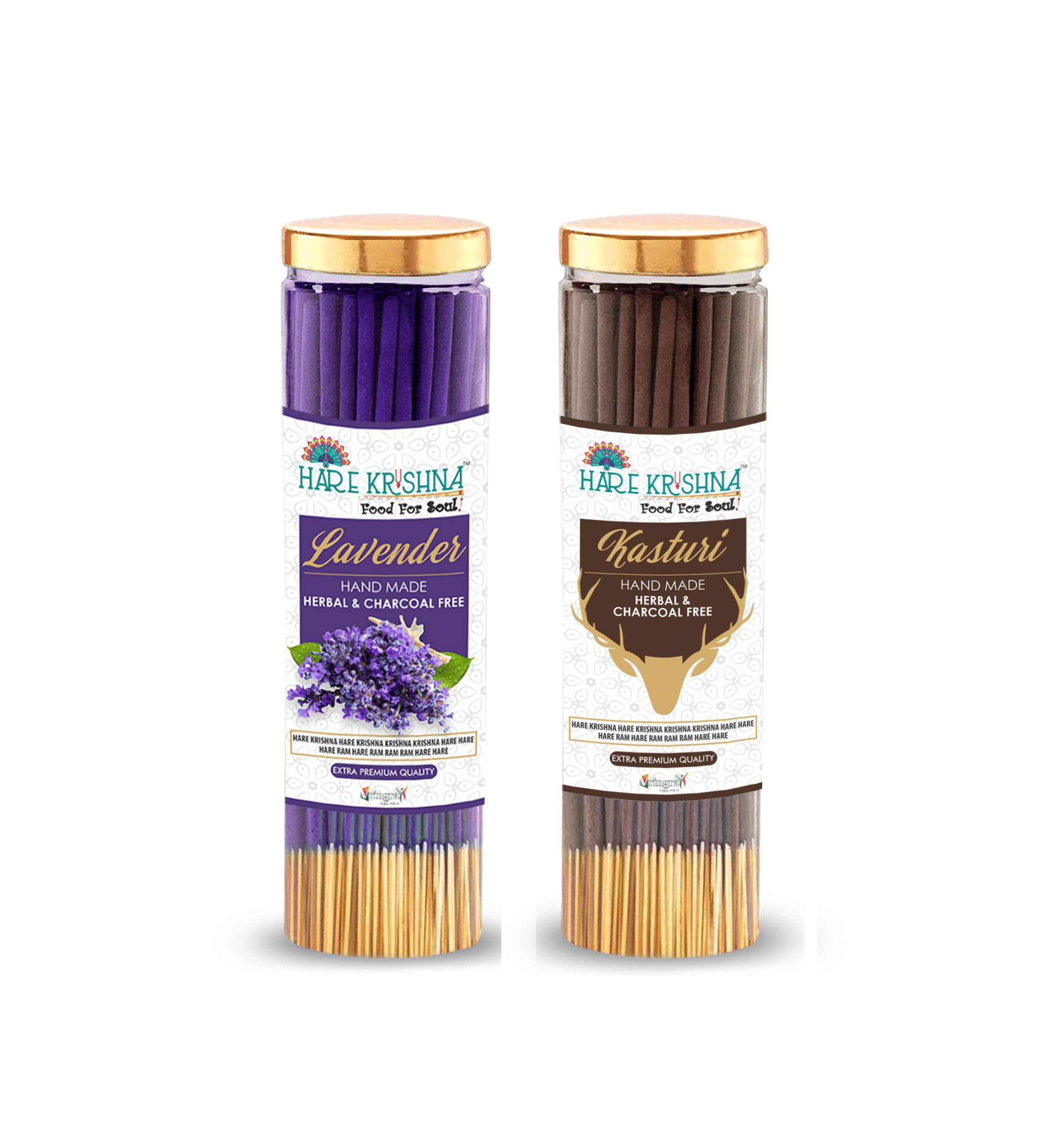    			Hare Krishna Incense Stick Lavender,Kasthuri Musk 200 gm ( Pack of 1 )