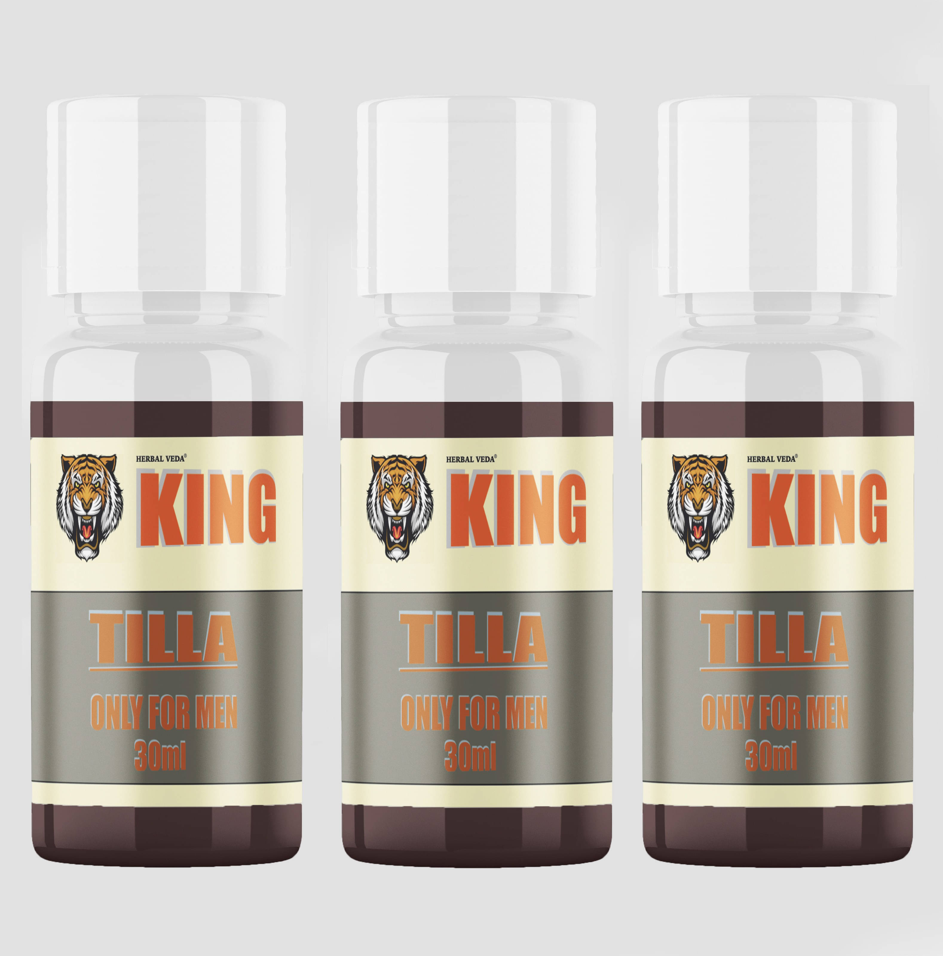 Herbal Veda King Oil Pack Of 3 30ml each Herbal Veda King Oil Pack Of 3 30ml each